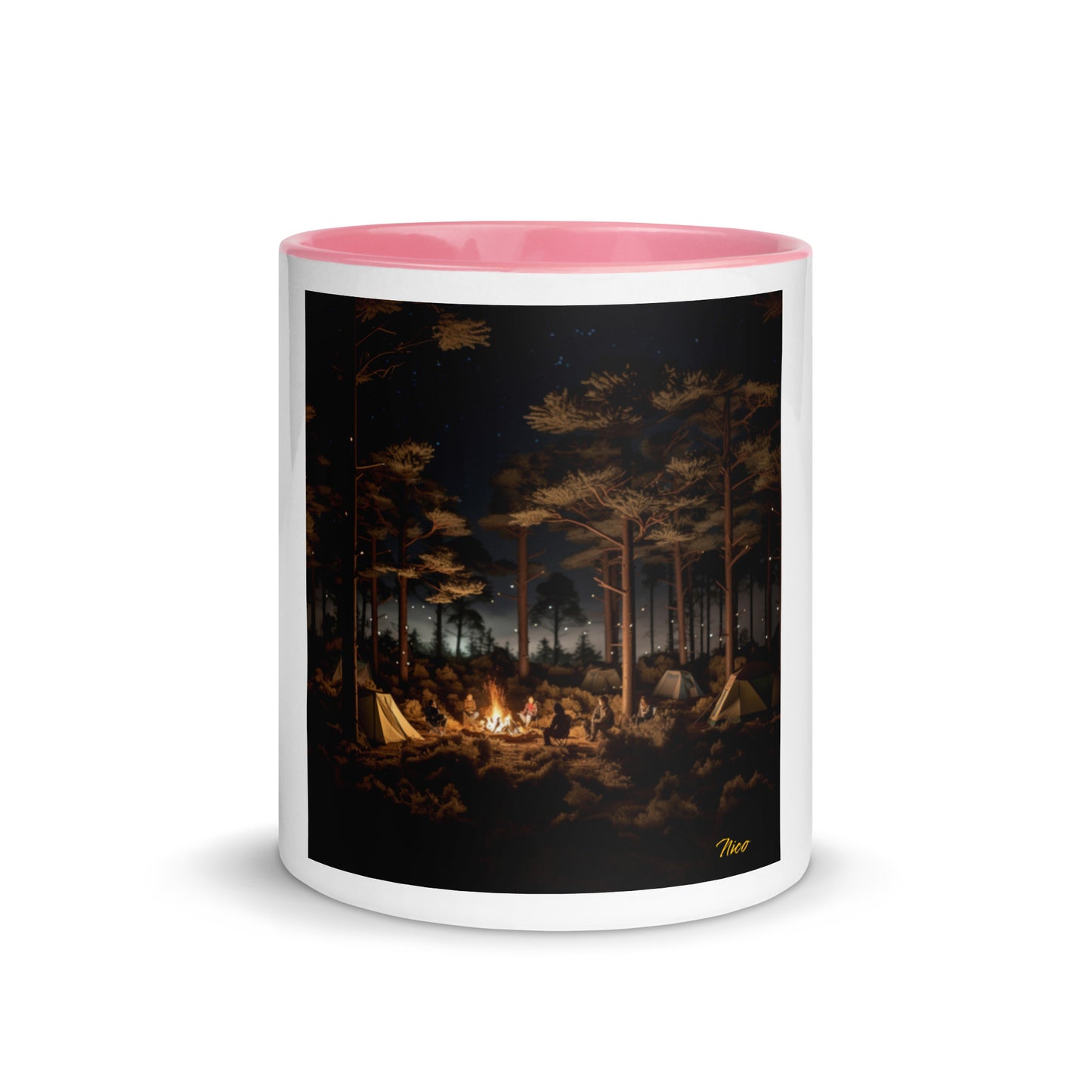 Under The Starry Skies Series Print #9 Mug with Color Inside