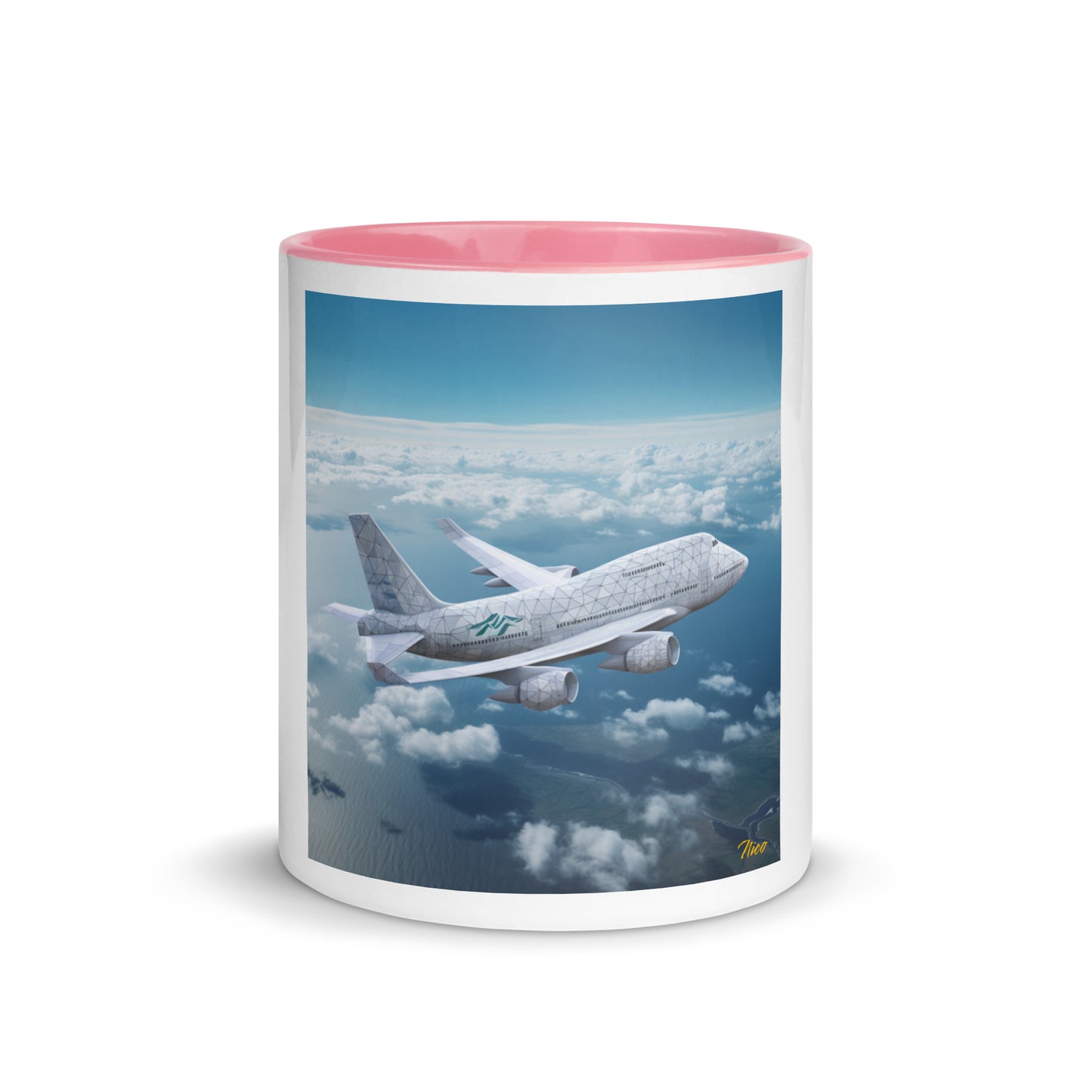 Frequent Flyer Miles Series Print #3 Mug with Color Inside