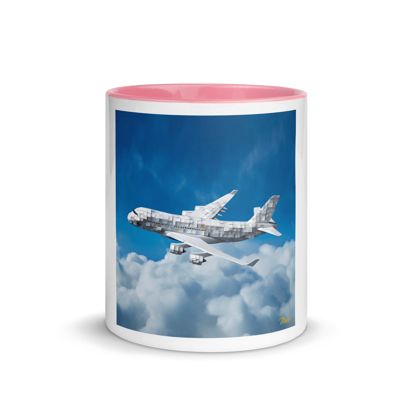 Frequent Flyer Miles Series Print #5 Mug with Color Inside