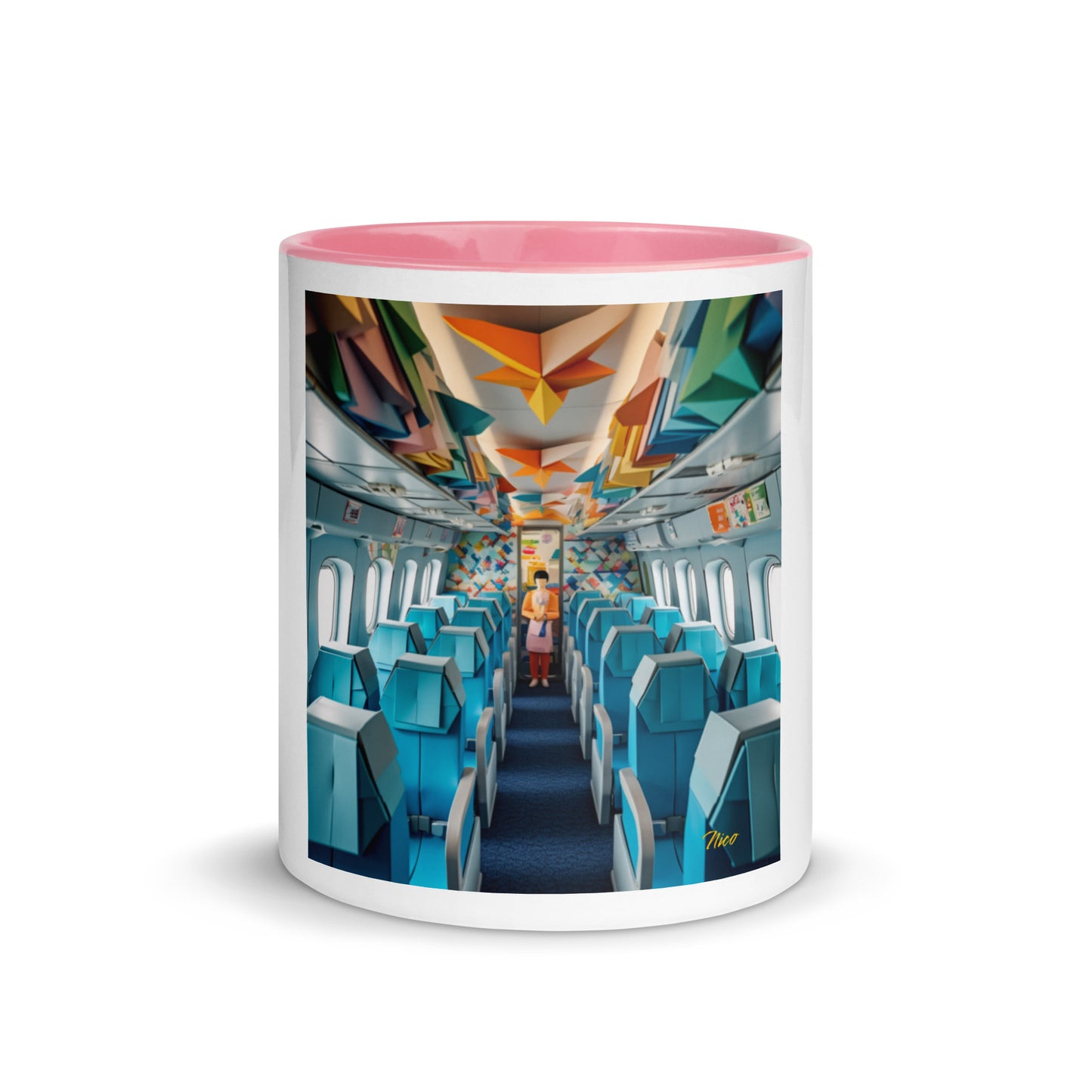 Frequent Flyer Miles Series Print #6 Mug with Color Inside