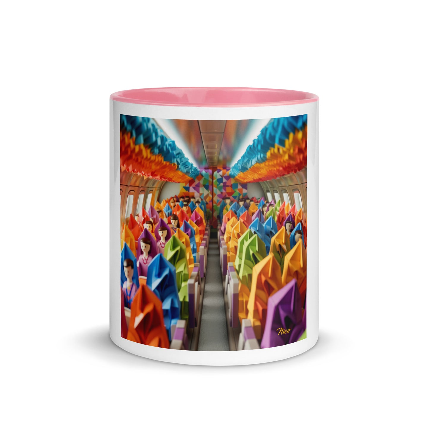 Frequent Flyer Miles Series Print #8 Mug with Color Inside