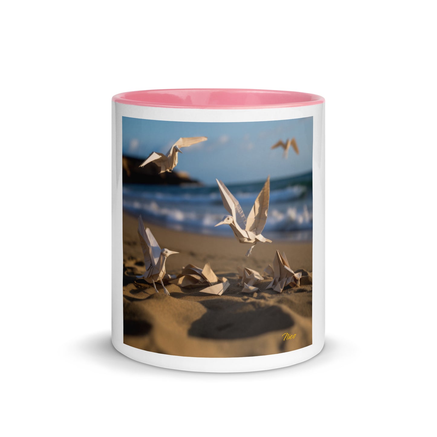 By The Seaside Series Print #7 - Mug with Color Inside