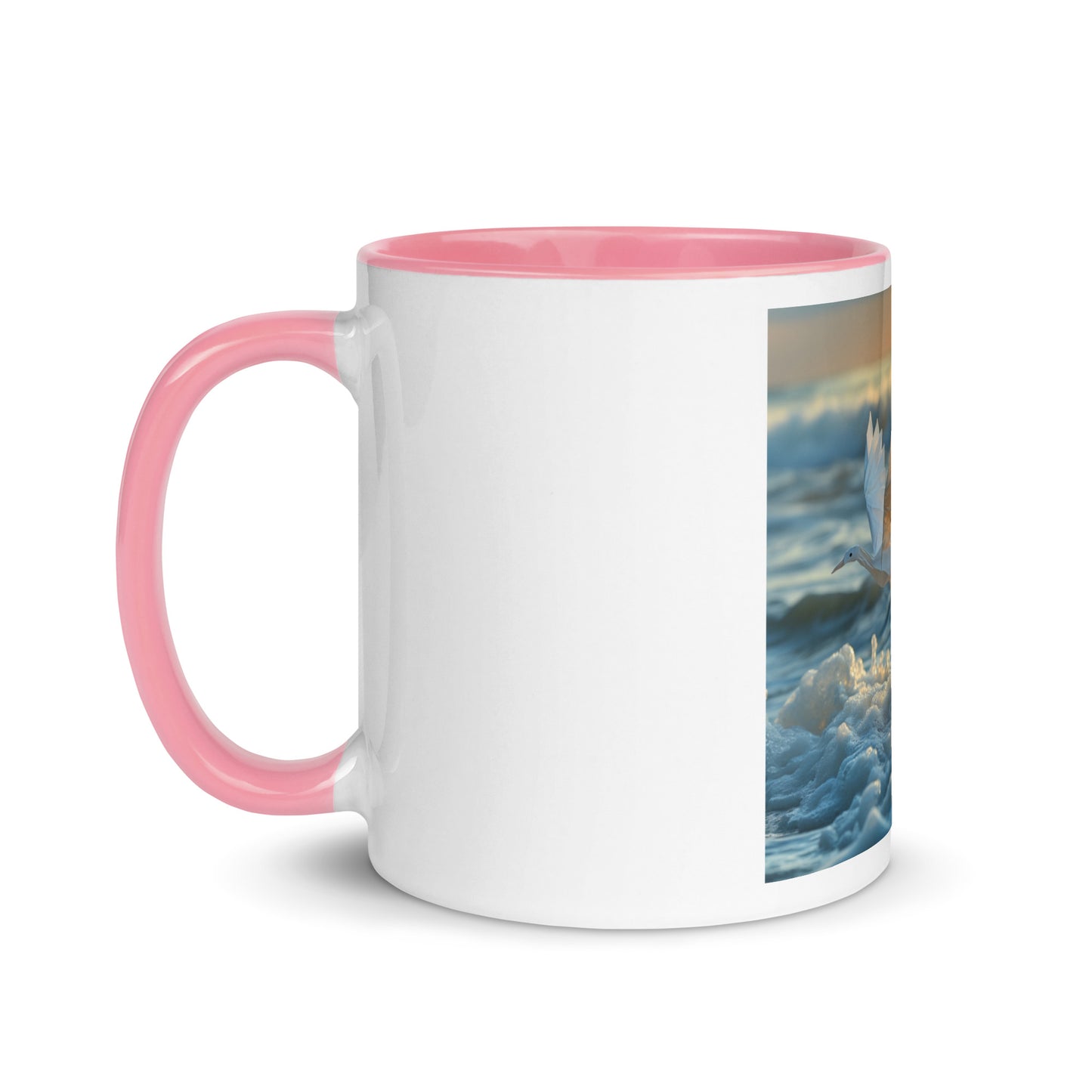 By The Seaside Series Print #5 Mug with Color Inside