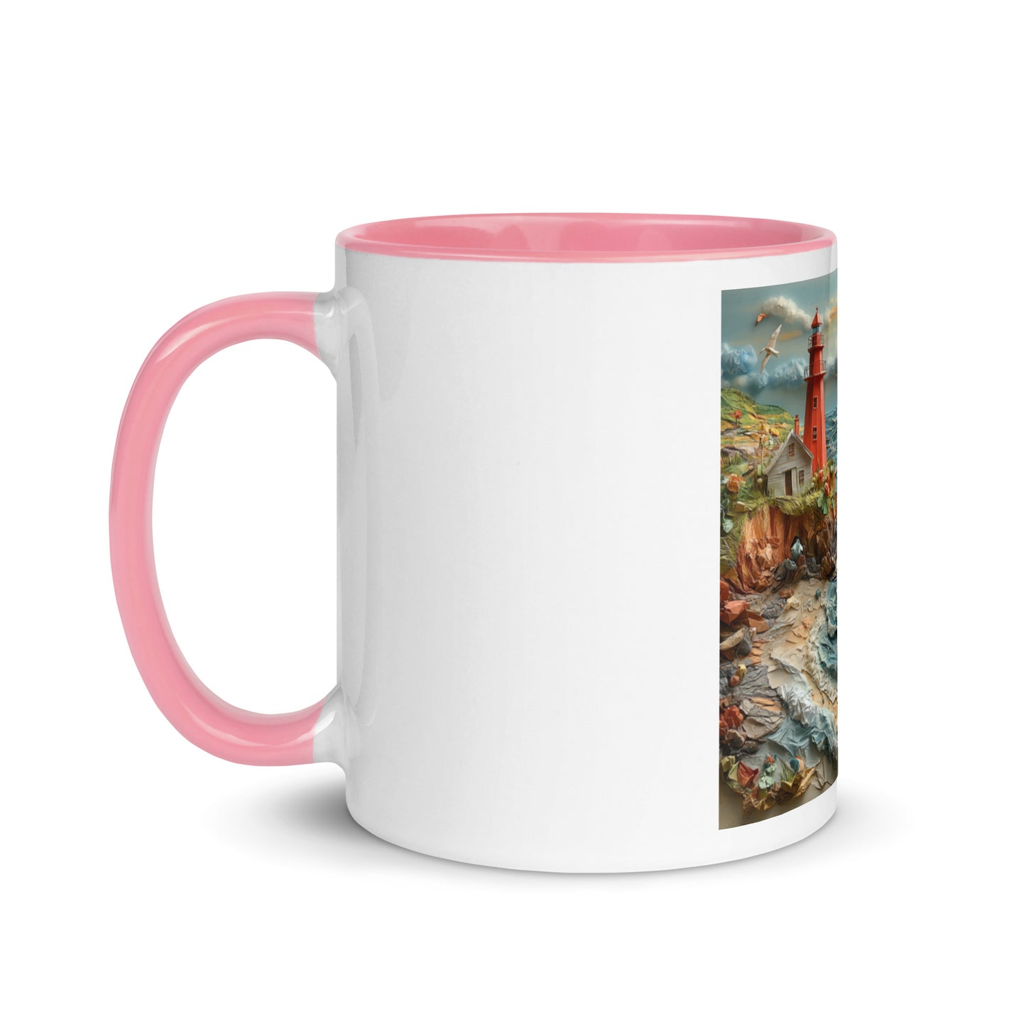 By The Seaside Series Print #2 - Mug with Color Inside