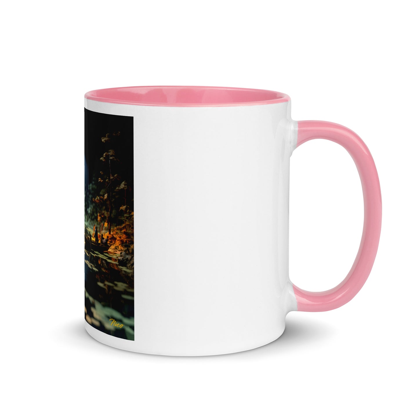 Born On A Bayou Print #3 Mug with Color Inside