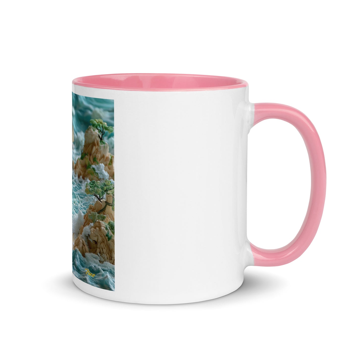 By The Seaside Series Print #9 - Mug with Color Inside