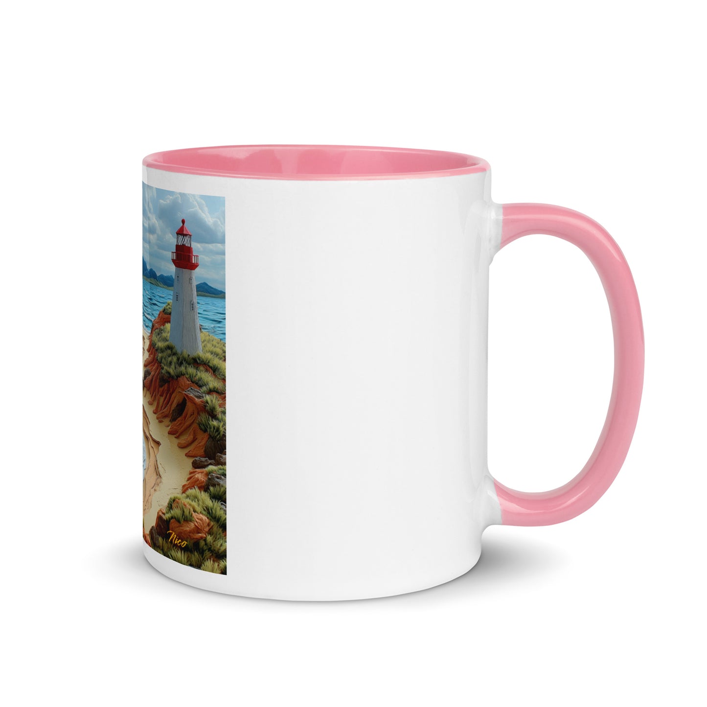 By The Seaside Series Print #4 - Mug with Color Inside