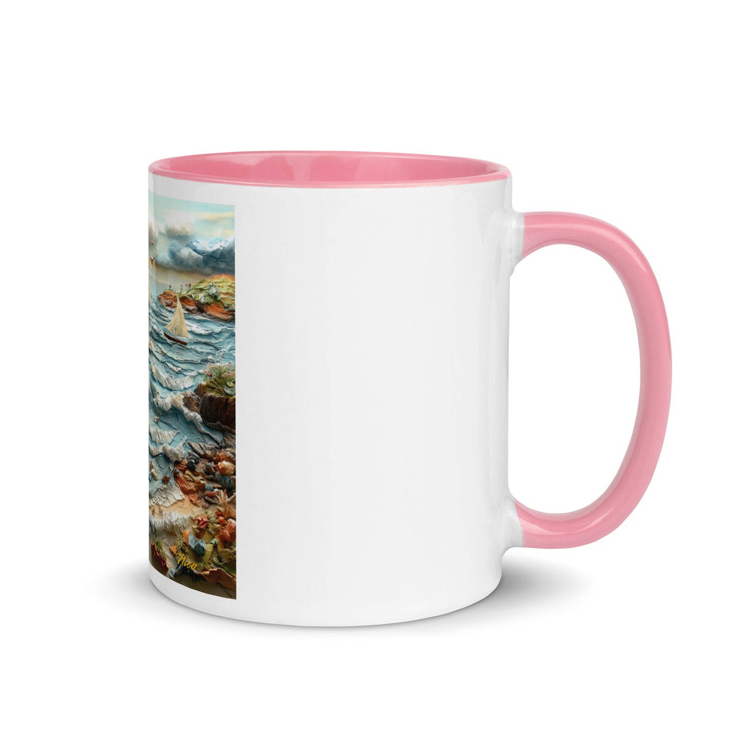 By The Seaside Series Print #2 - Mug with Color Inside