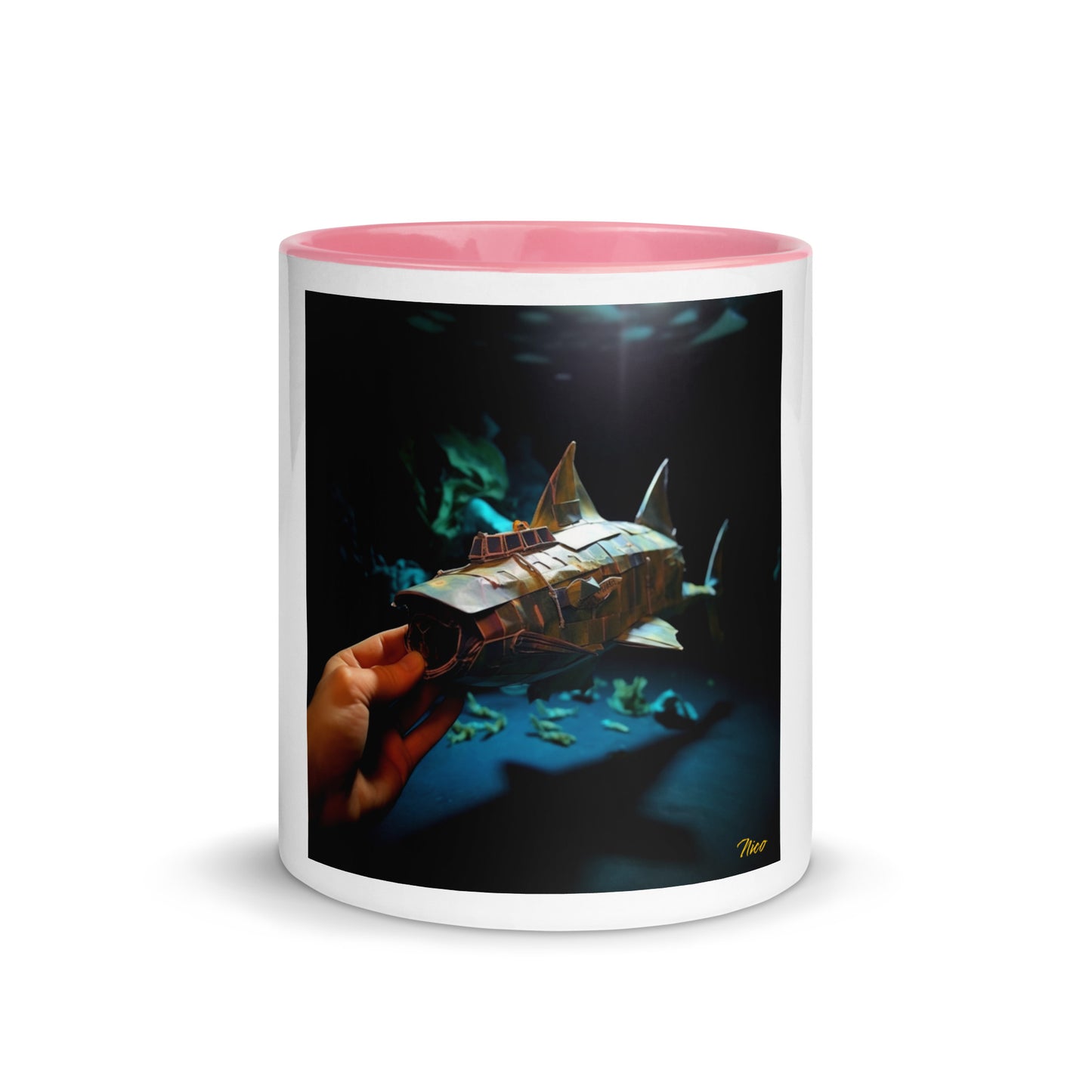 20,000 Leagues Under The Sea Series Print #4 - Mug with Color Inside