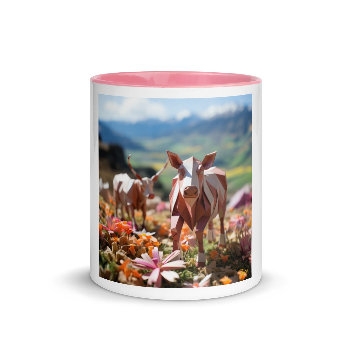 Meadow By The Farm Series Print #1 - Mug with Color Inside