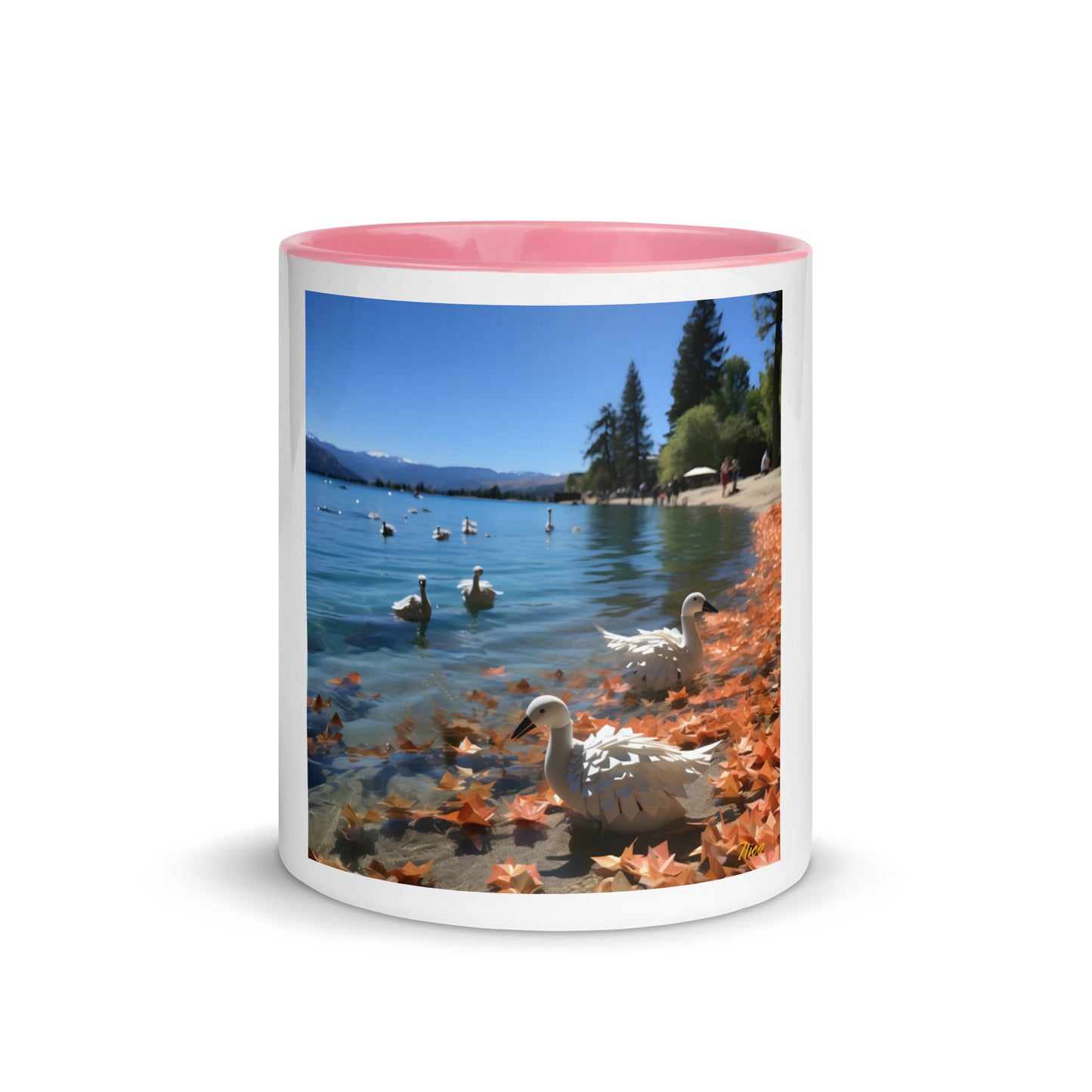 Atop The Mountain Lakeshore Series Print #2 - Mug with Color Inside