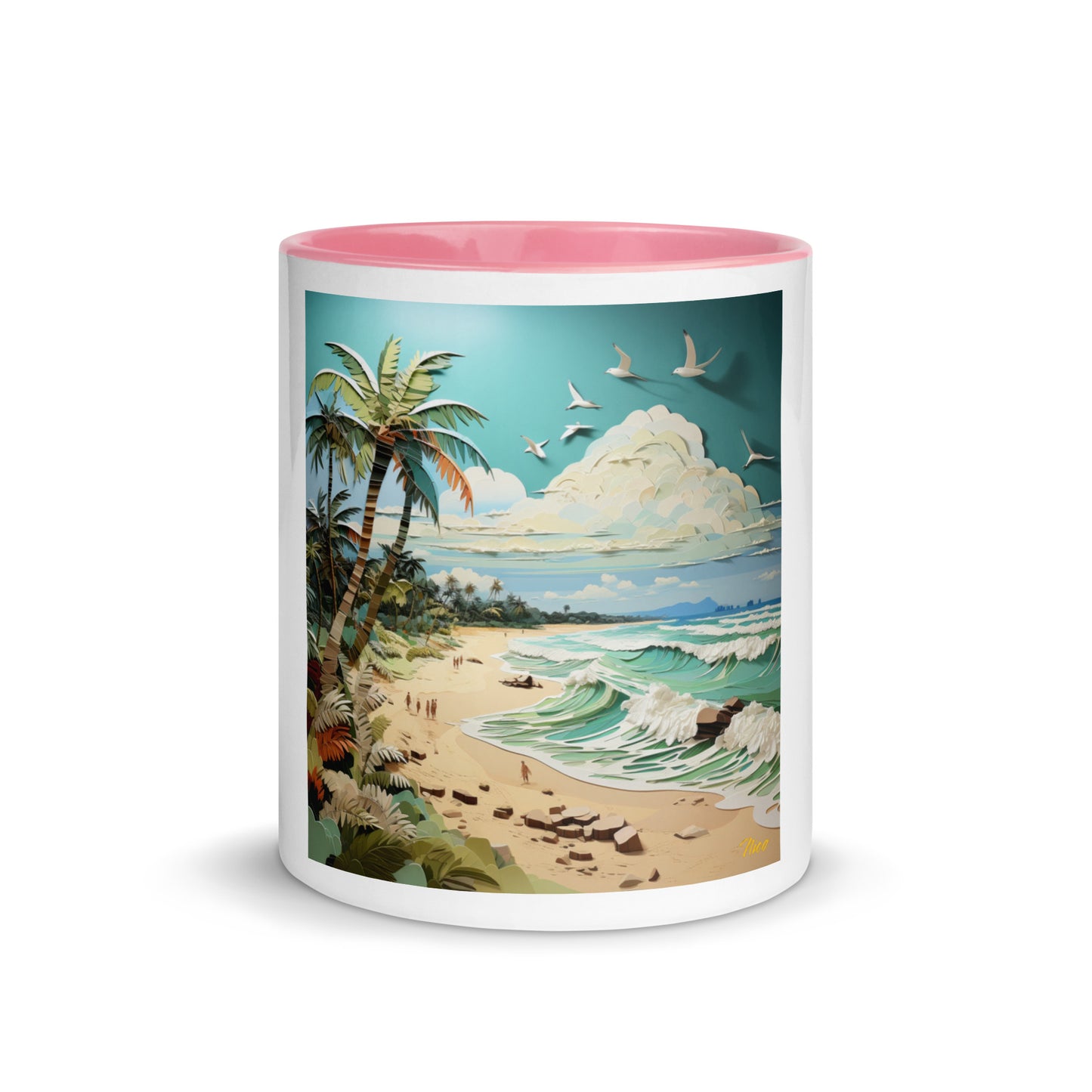 By The Seaside Series Print #2 - Mug with Color Inside