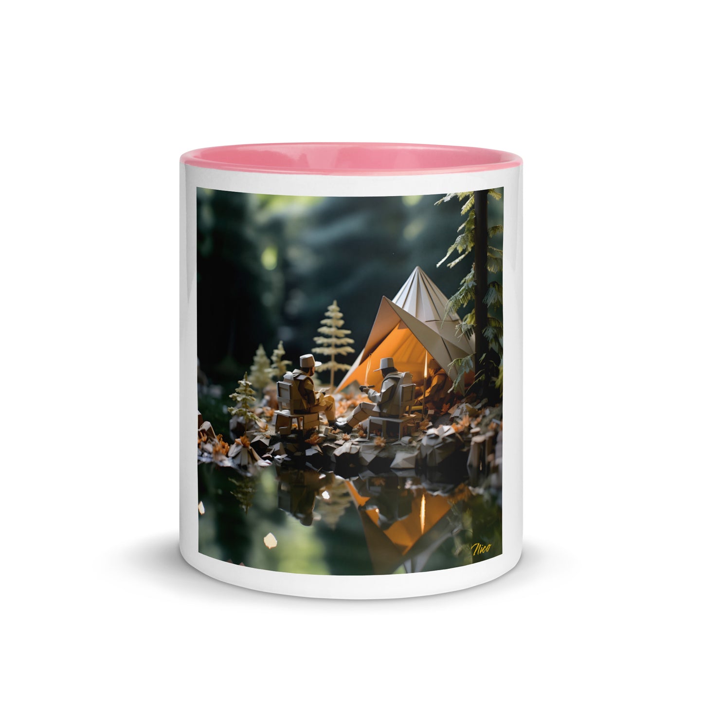 Relaxing By The Brook Series Print #10 - Mug with Color Inside