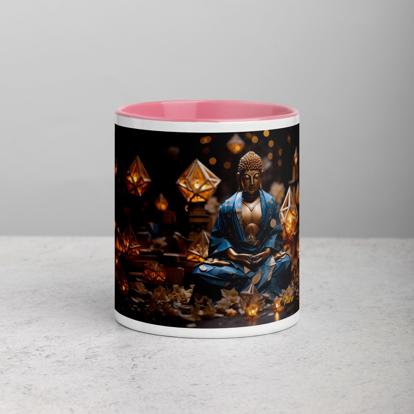 Ascending Buddha Series Print #3 - Mug with Color Inside