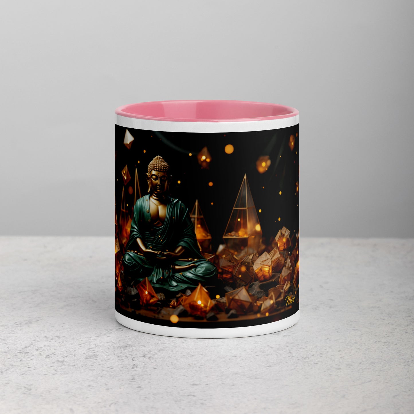 Ascending Buddha Series Print #4 - Mug with Color Inside