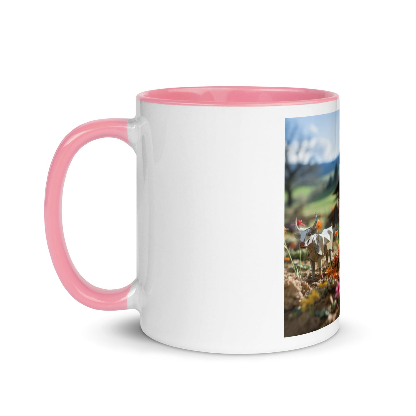 Meadow By The Farm Series Print #8 - Mug with Color Inside