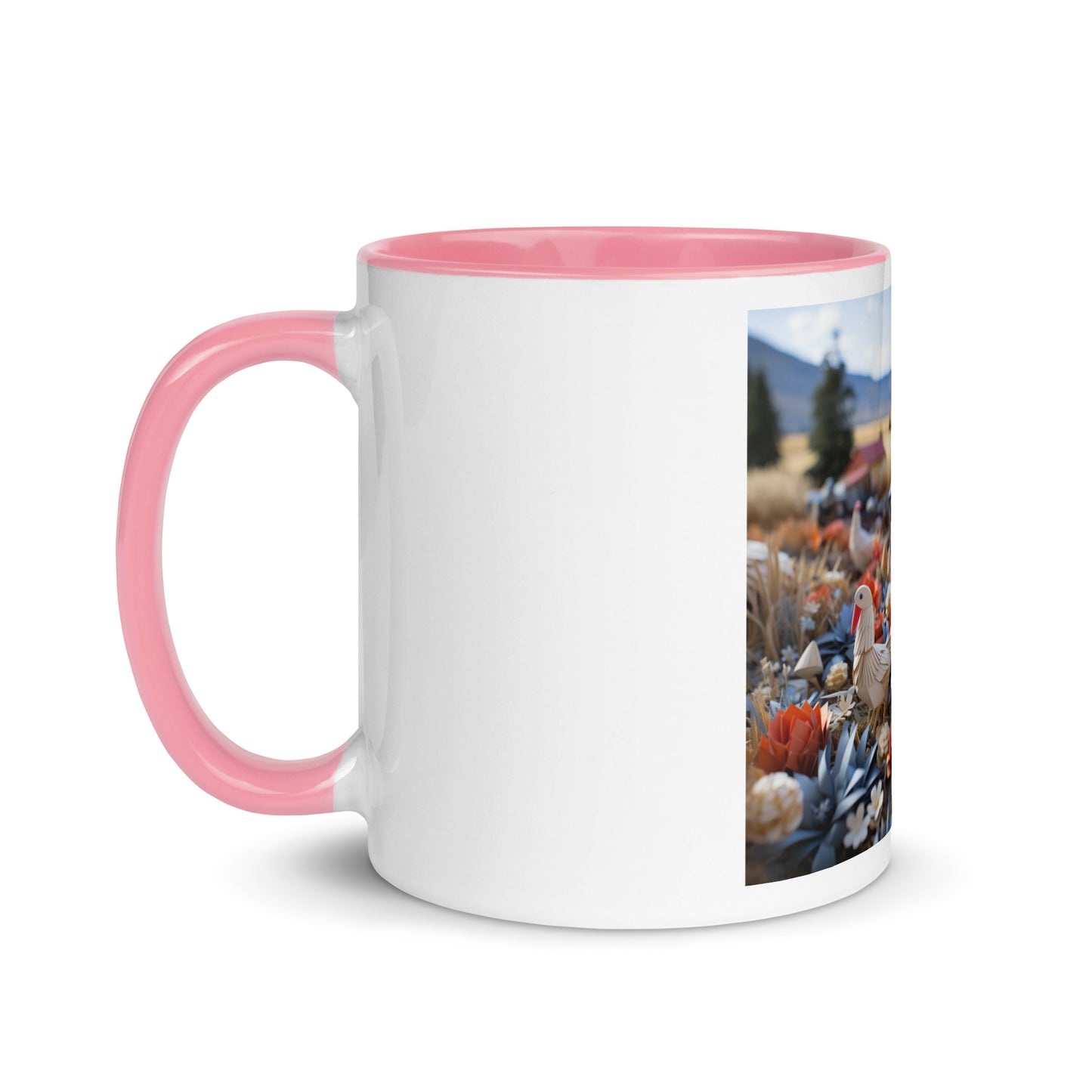 Meadow By The Farm Series Print #6 - Mug with Color Inside