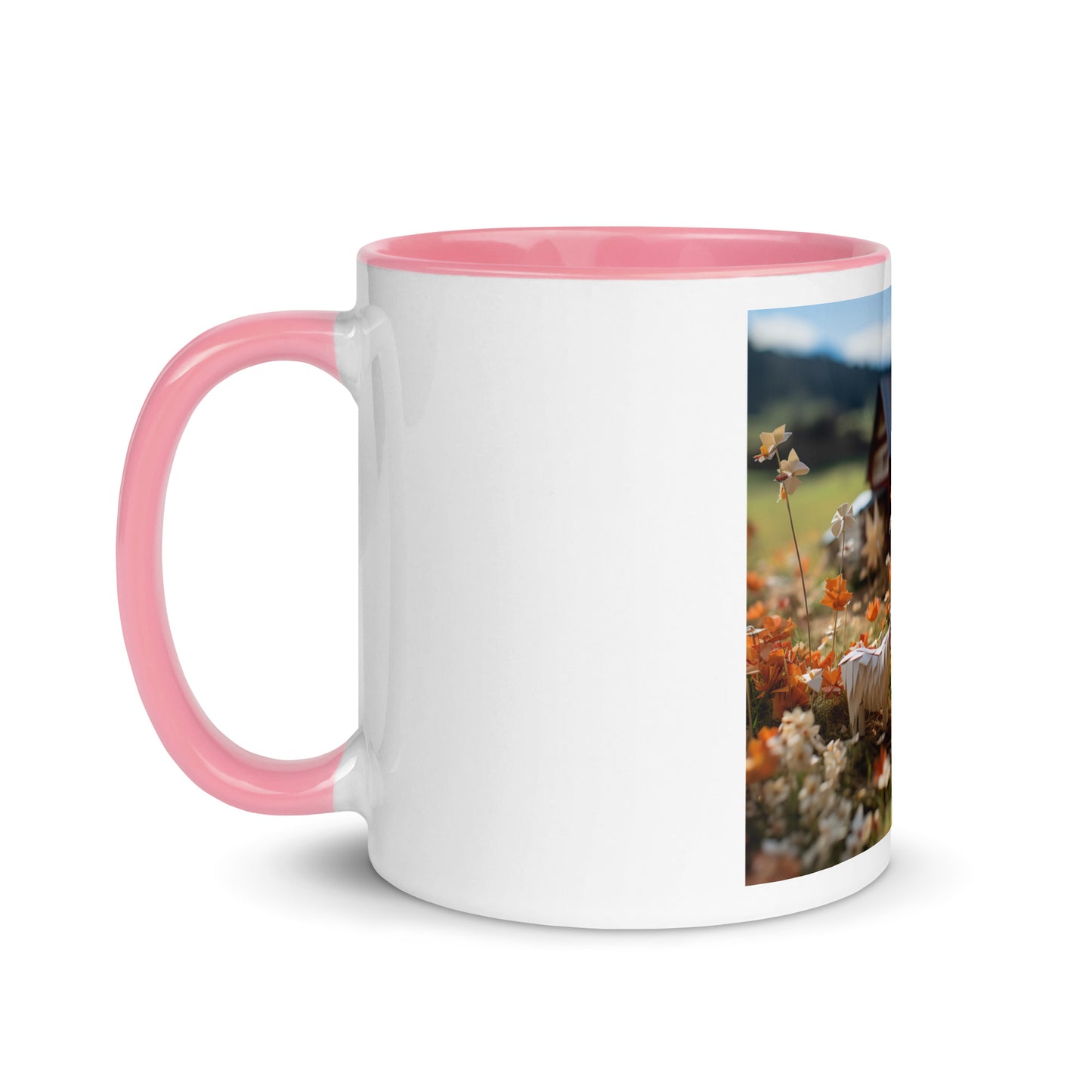 Meadow By The Farm Series Print #10 - Mug with Color Inside