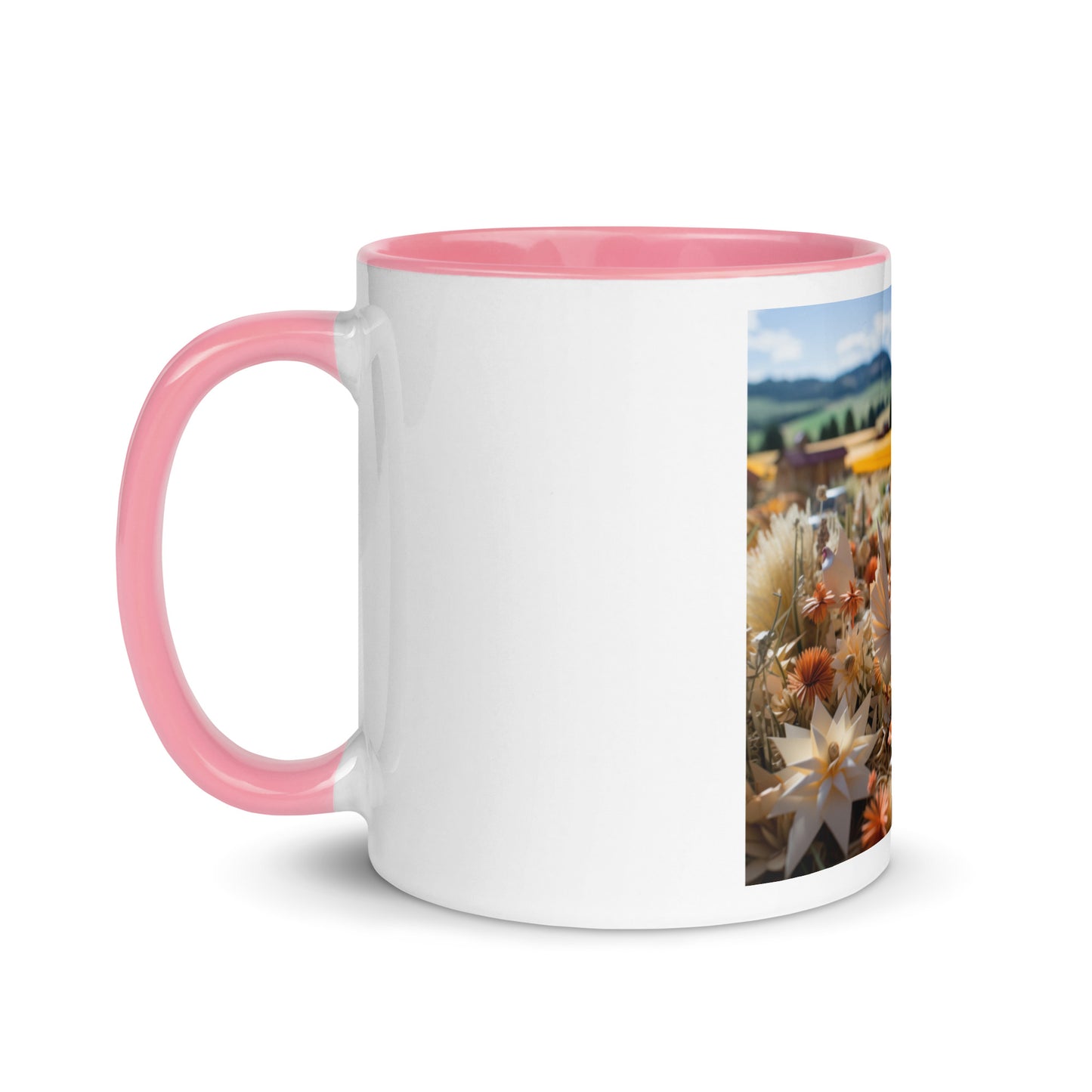 Meadow By The Farm Series Print #7 - Mug with Color Inside