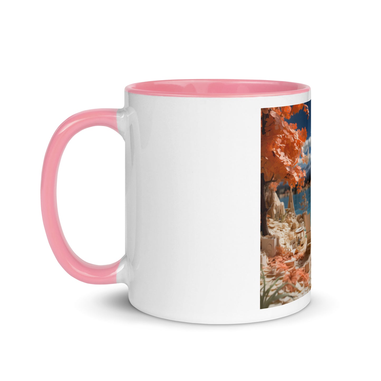 Atop The Mountain Lakeshore Series Print #10 - Mug with Color Inside