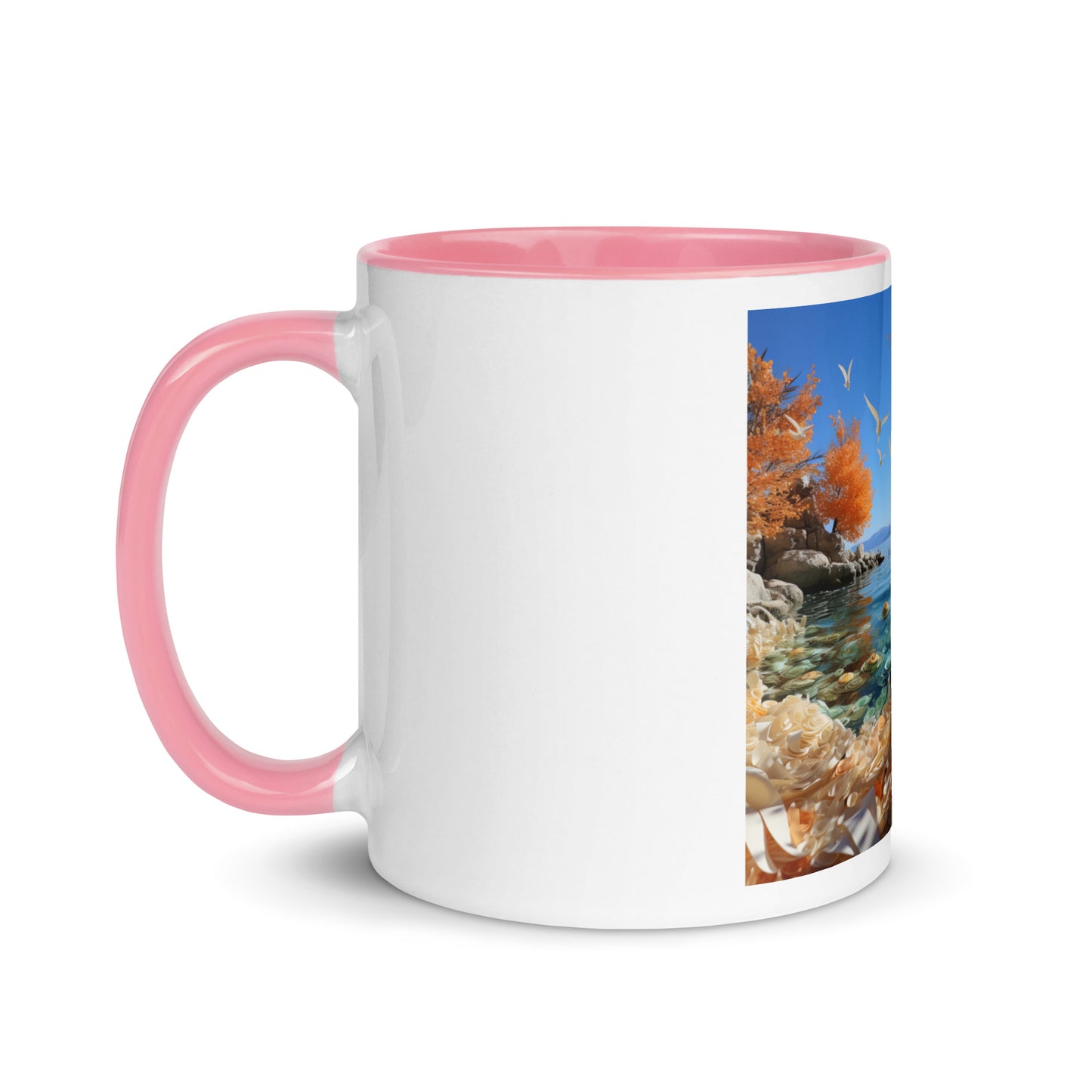 Atop The Mountain Lakeshore Series Print #9 - Mug with Color Inside