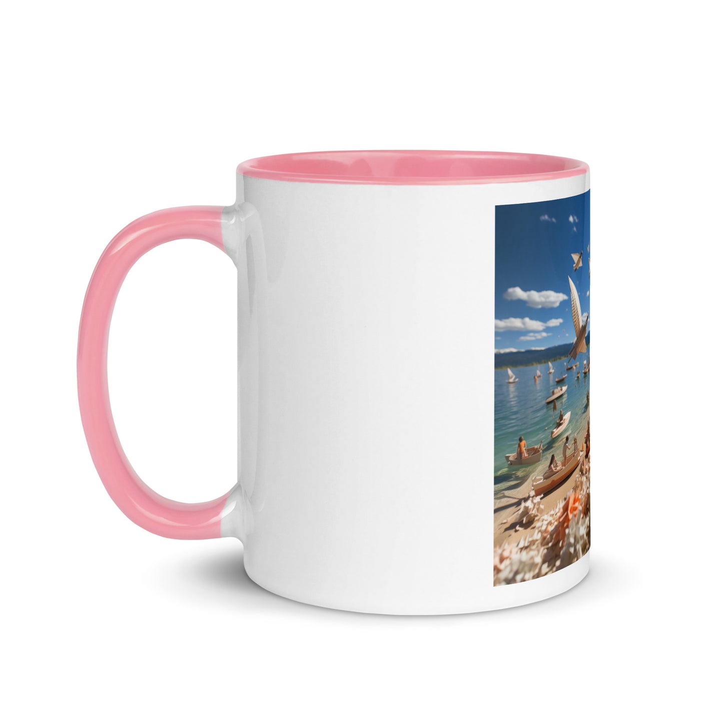 Atop The Mountain Lakeshore Series Print #6 - Mug with Color Inside