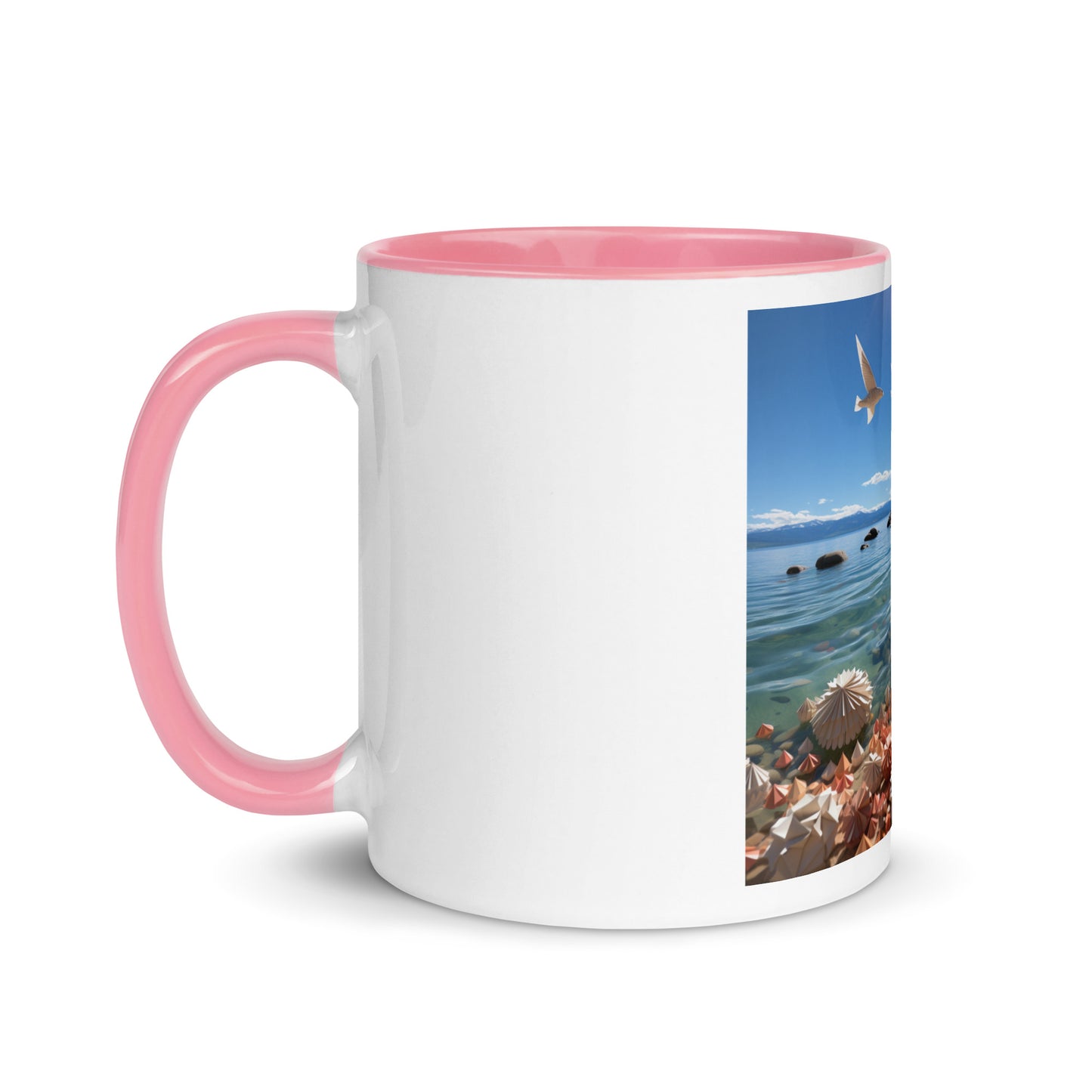 Atop The Mountain Lakeshore Series Print #3 - Mug with Color Inside