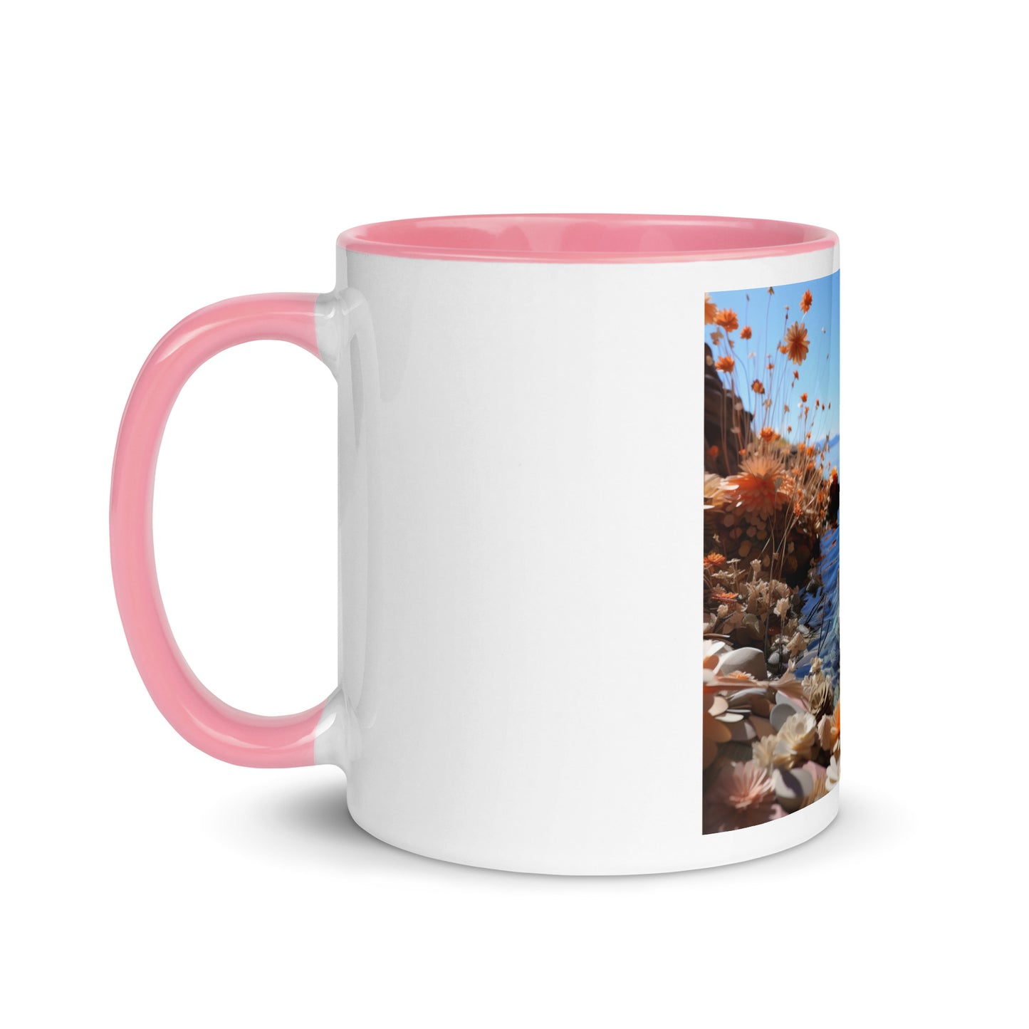 Atop The Mountain Lakeshore Series Print #4 - Mug with Color Inside