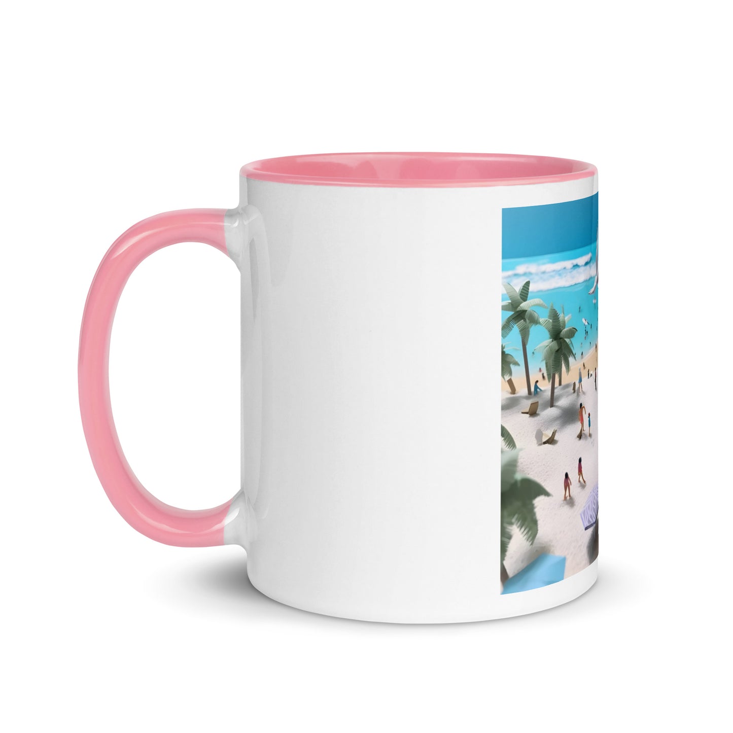 By The Seaside Series Print #5 - Mug with Color Inside