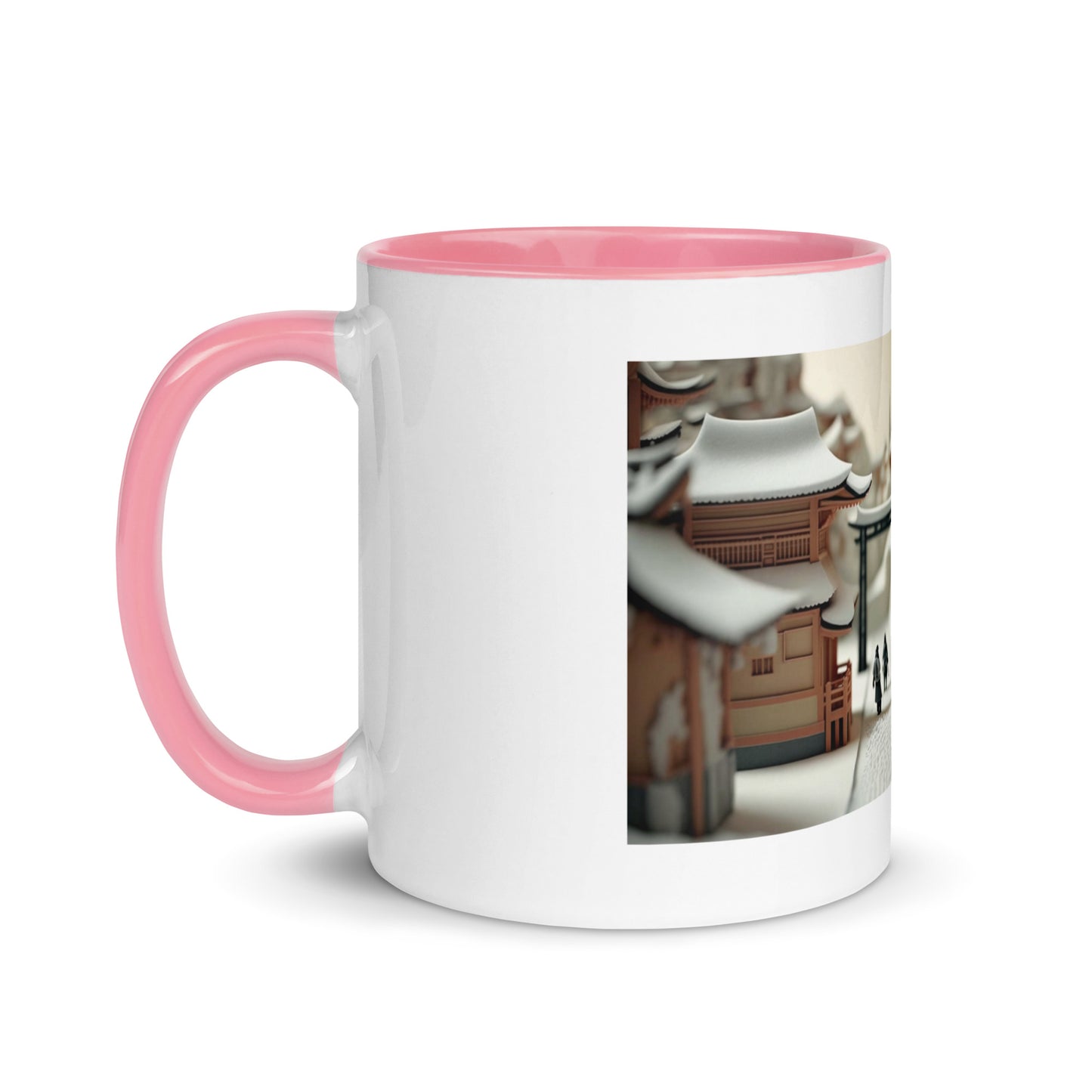 Asian Snow Series Print #2 - Mug with Color Inside