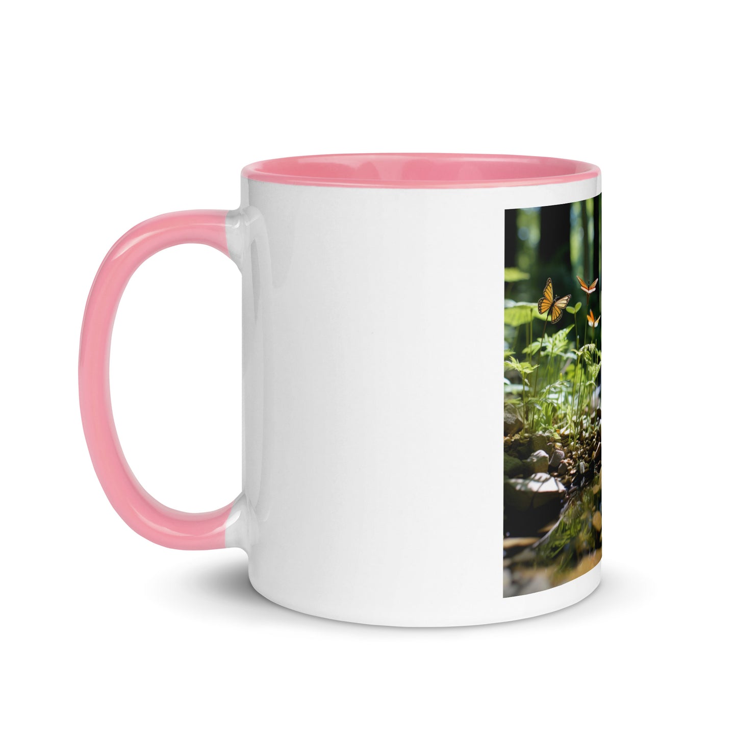 Relaxing By The Brook Series Print #9 - Mug with Color Inside