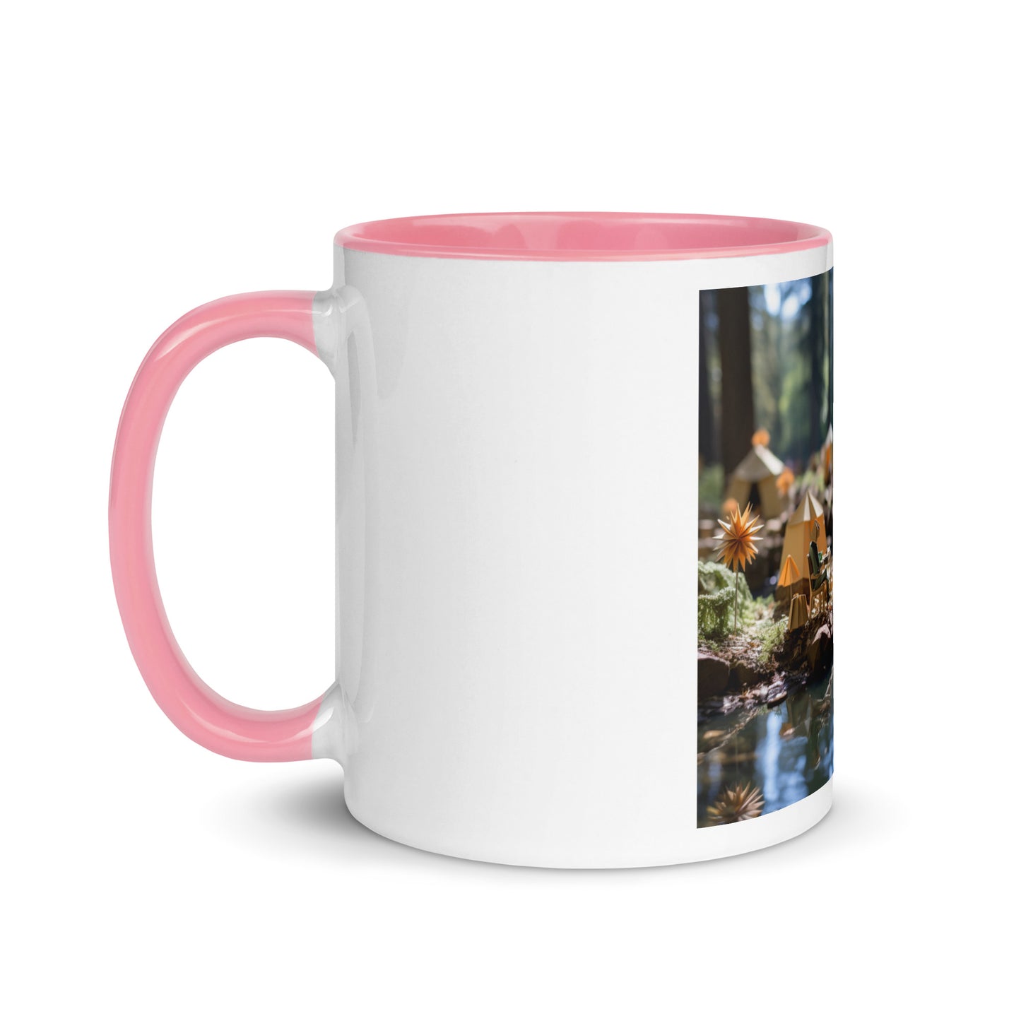 Relaxing By The Brook Series Print #4 - Mug with Color Inside