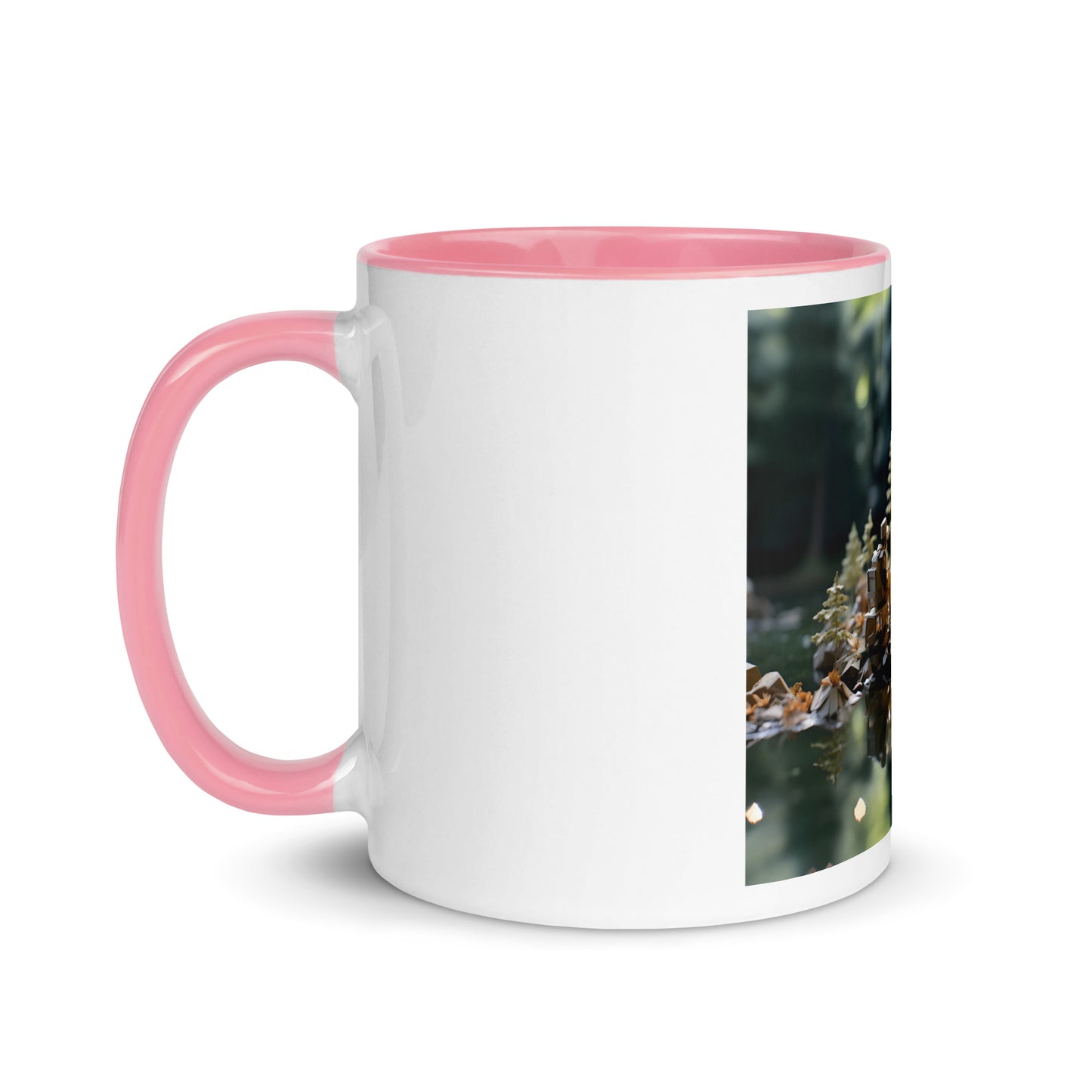 Relaxing By The Brook Series Print #10 - Mug with Color Inside