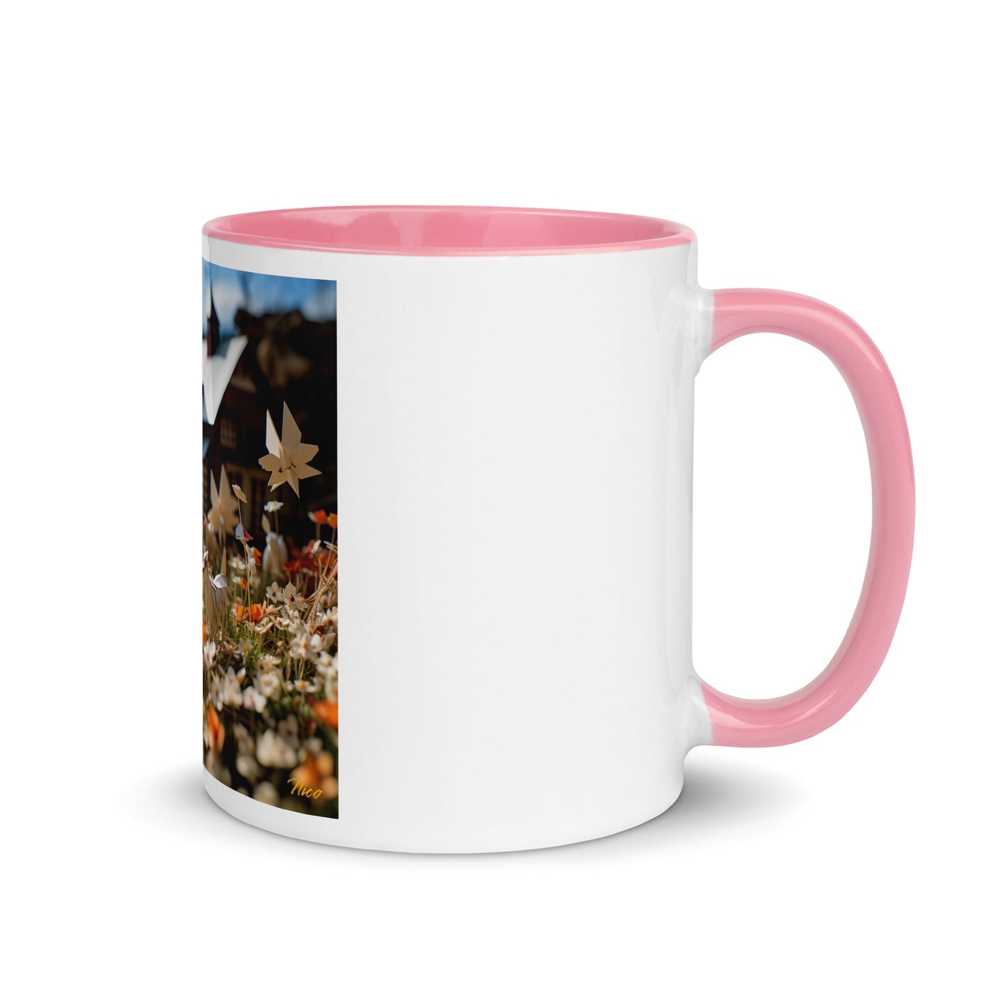 Meadow By The Farm Series Print #10 - Mug with Color Inside