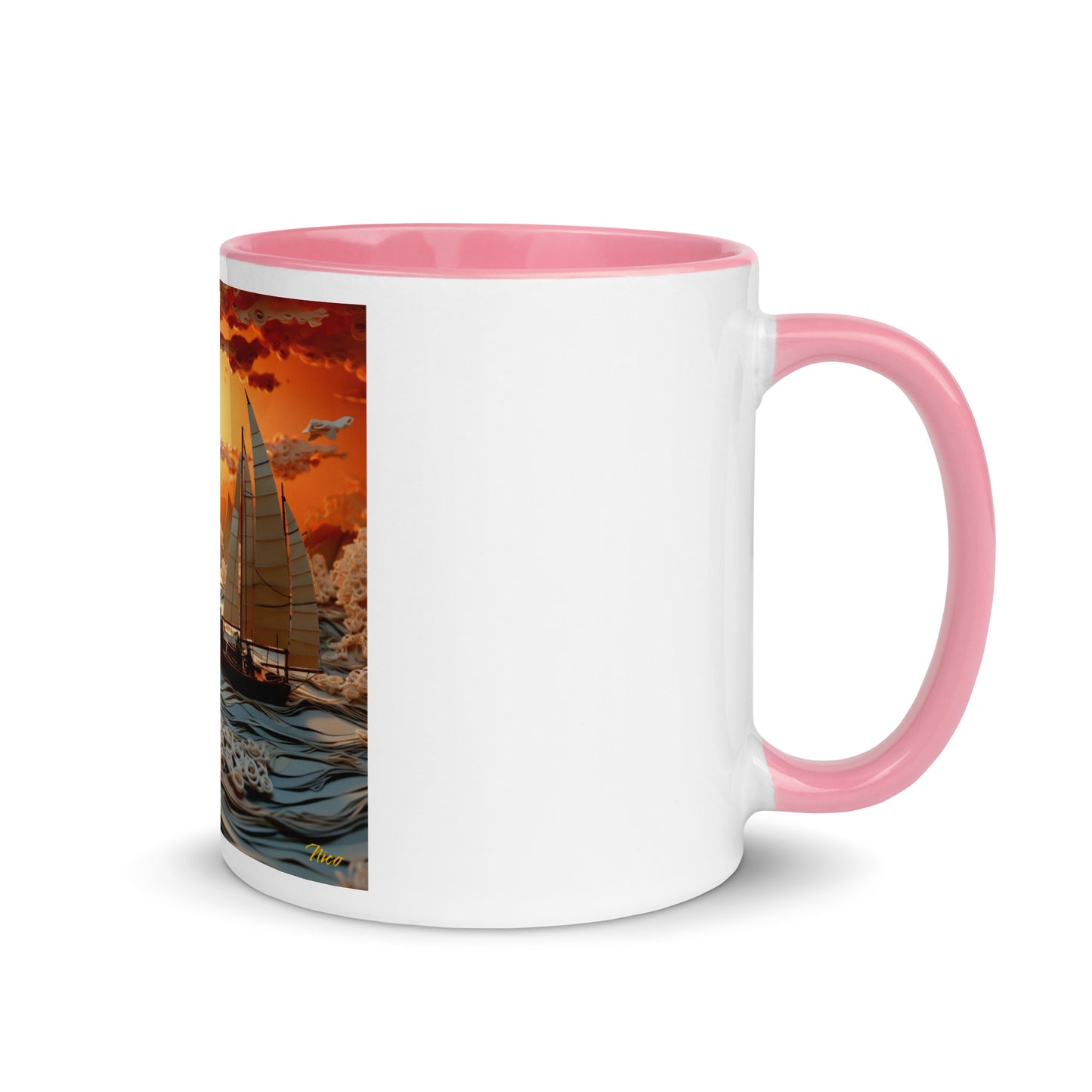 Into The Sunset Series Print #8 - Mug with Color Inside