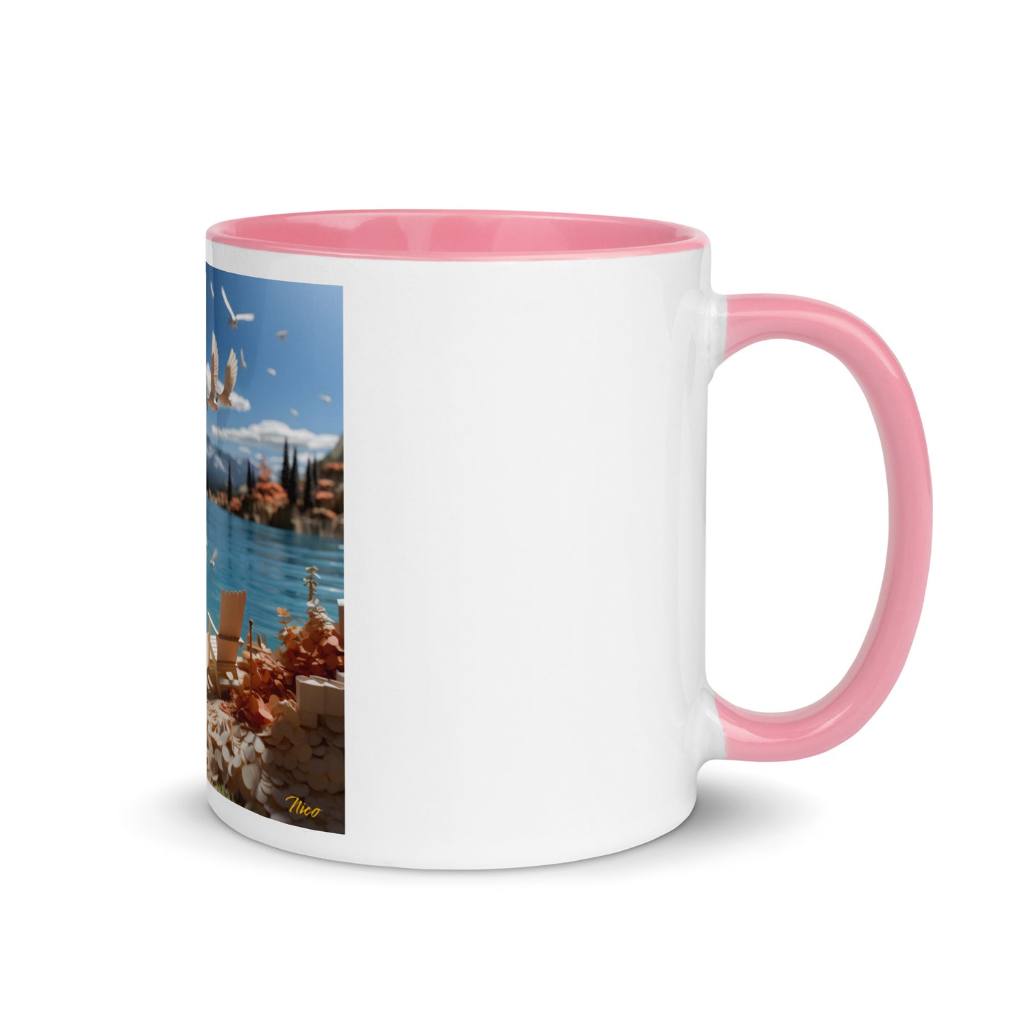 Atop The Mountain Lakeshore Series Print #10 - Mug with Color Inside