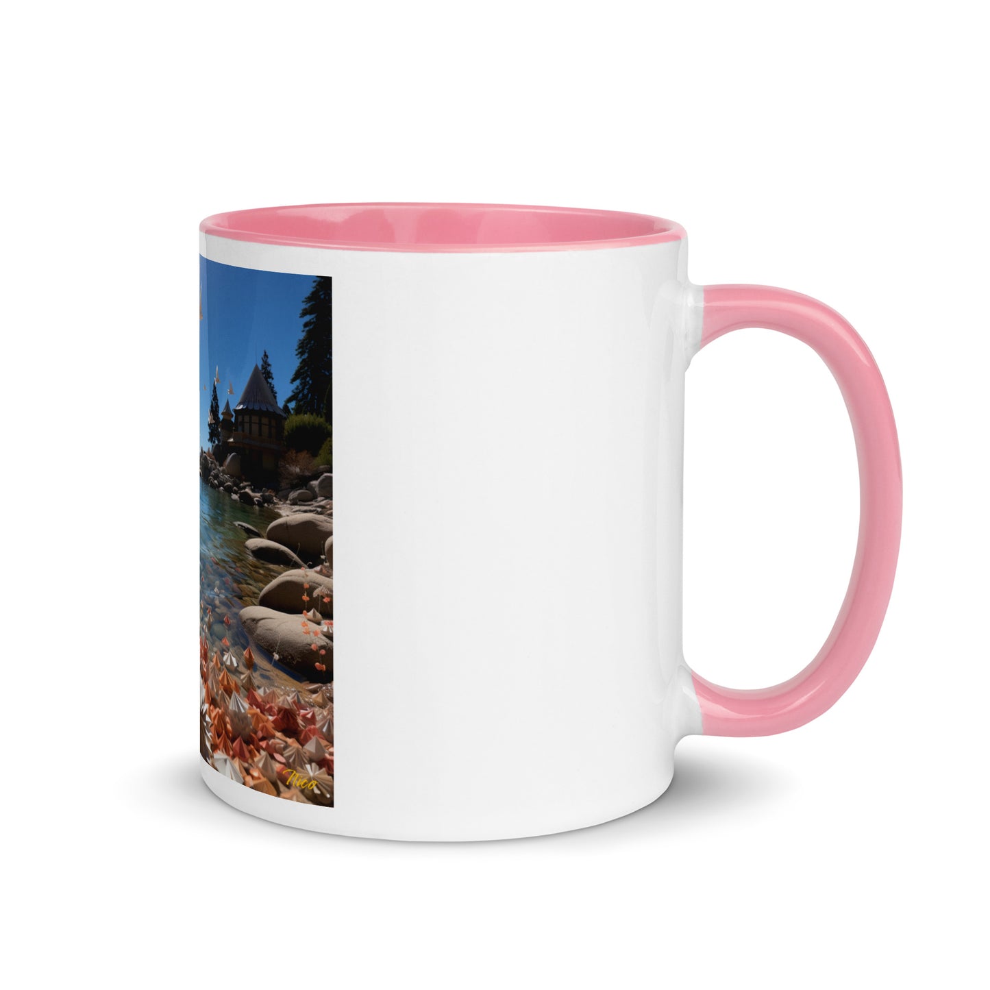 Atop The Mountain Lakeshore Series Print #3 - Mug with Color Inside