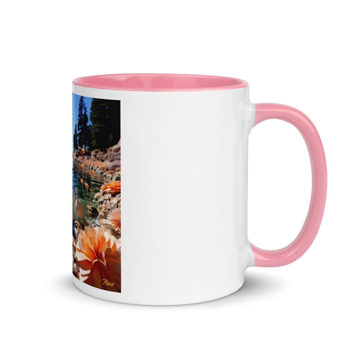 Atop The Mountain Lakeshore Series Print #4 - Mug with Color Inside