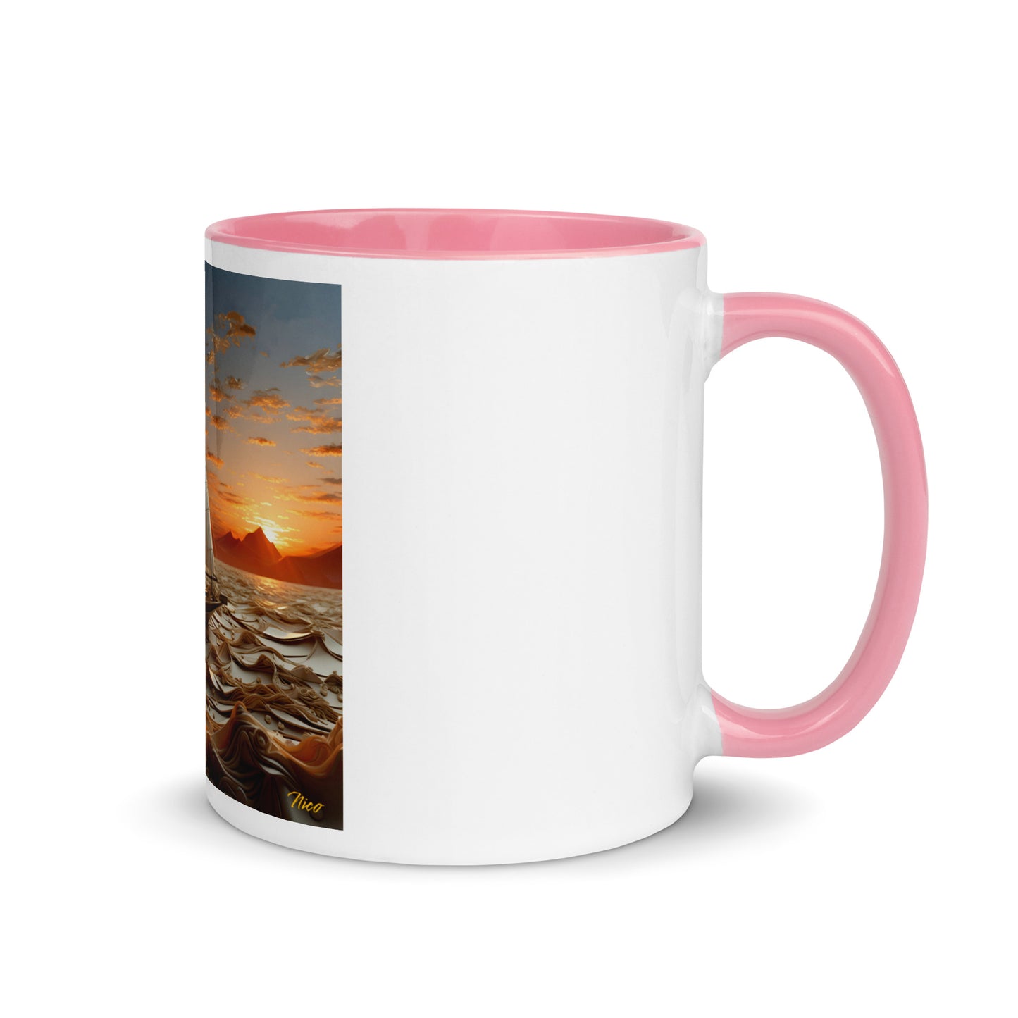 Into The Sunset Series Print #1 - Mug with Color Inside