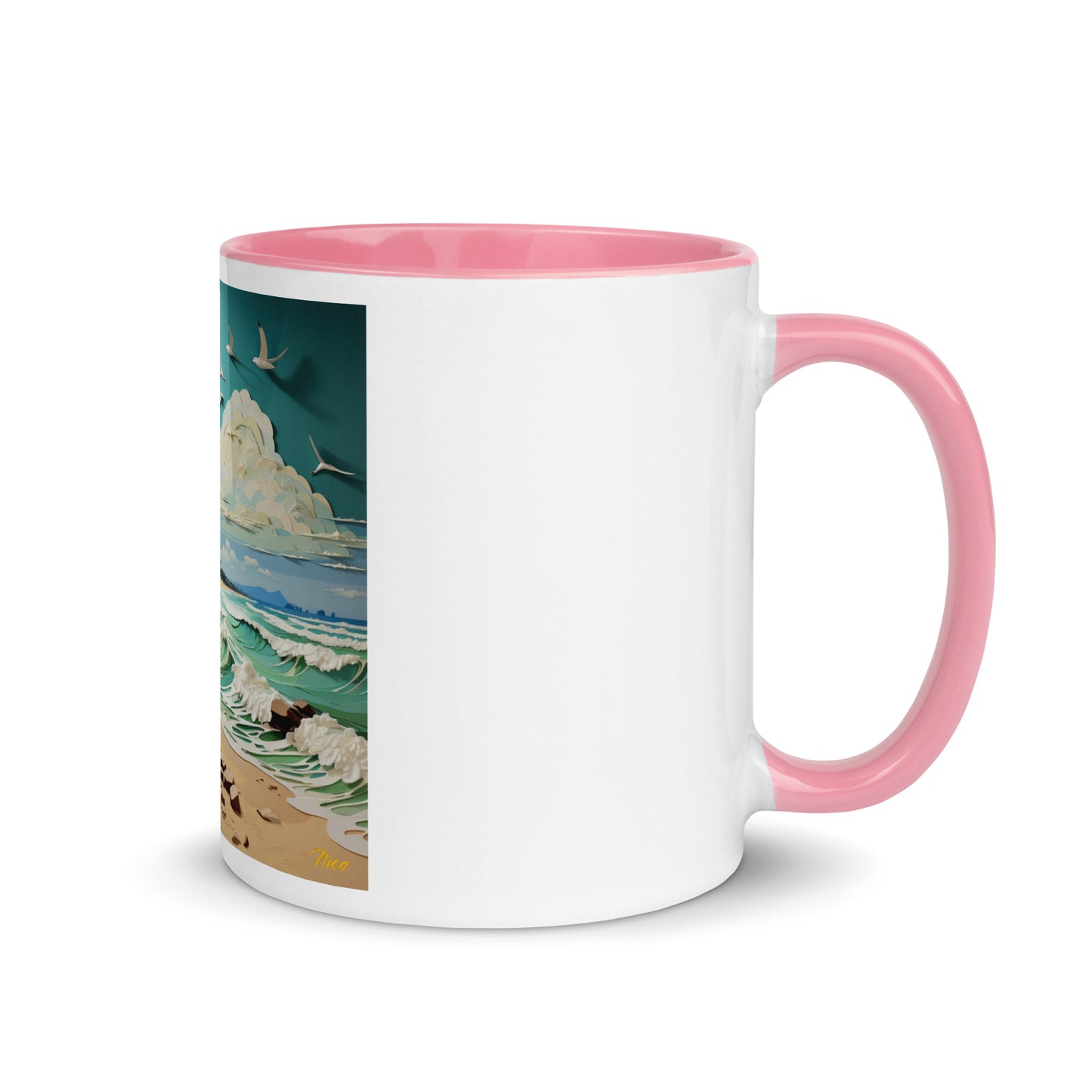 By The Seaside Series Print #2 - Mug with Color Inside