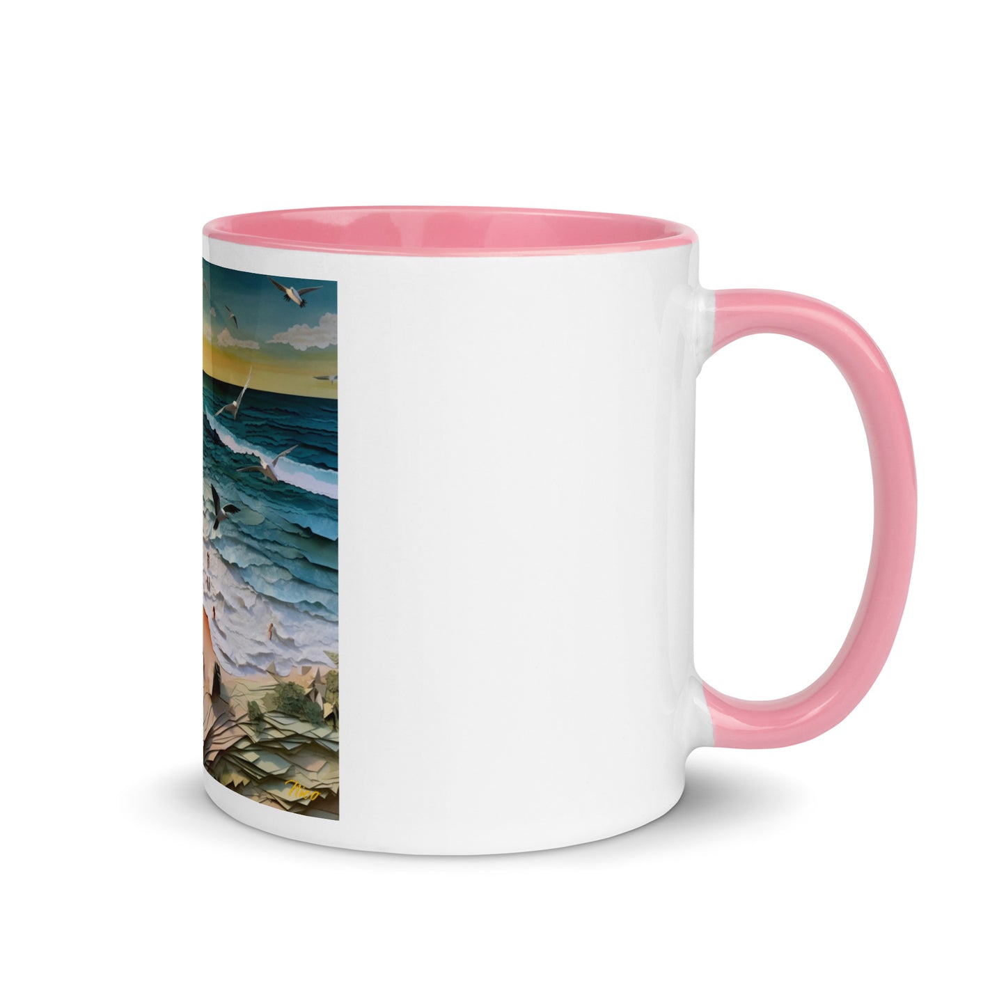 By The Seaside Series Print #6 - Mug with Color Inside