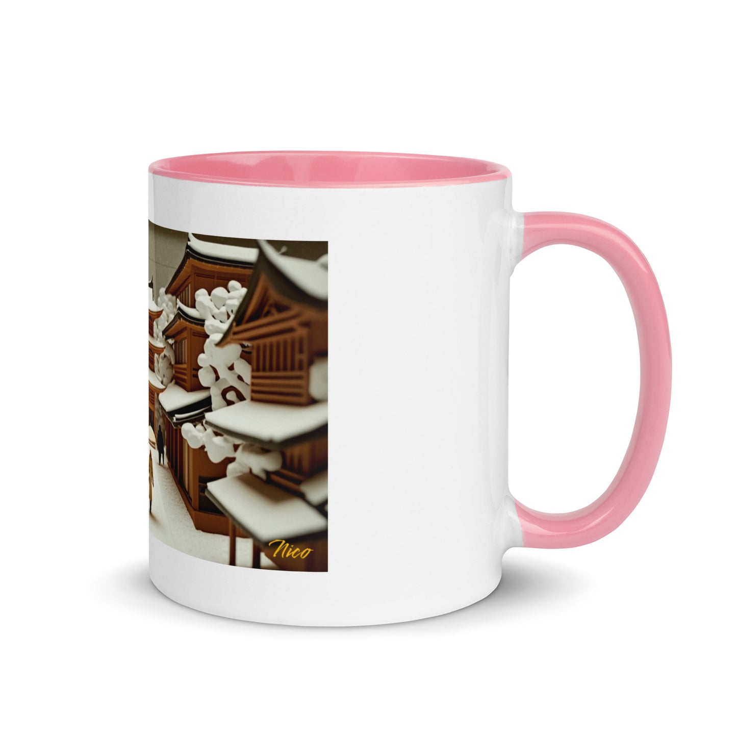 Asian Snow Series Print #10 - Mug with Color Inside