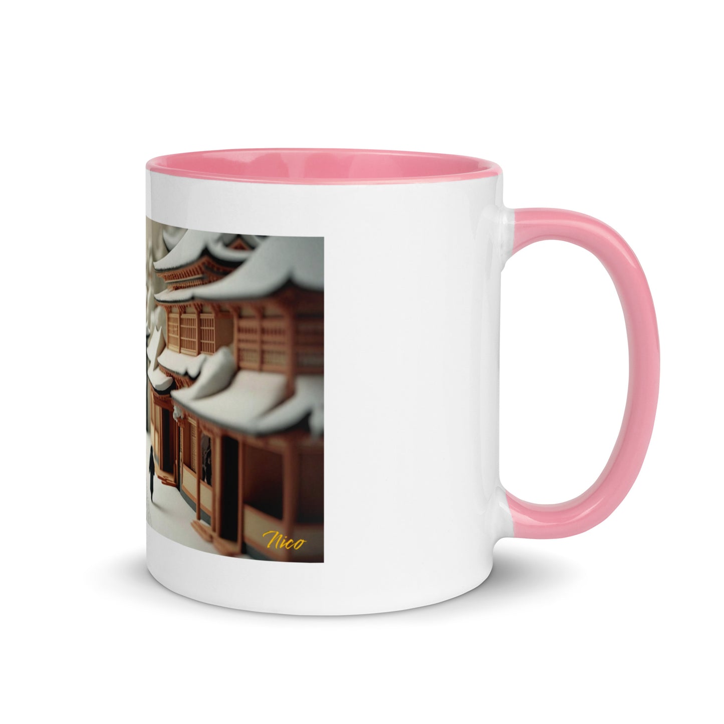 Asian Snow Series Print #2 - Mug with Color Inside