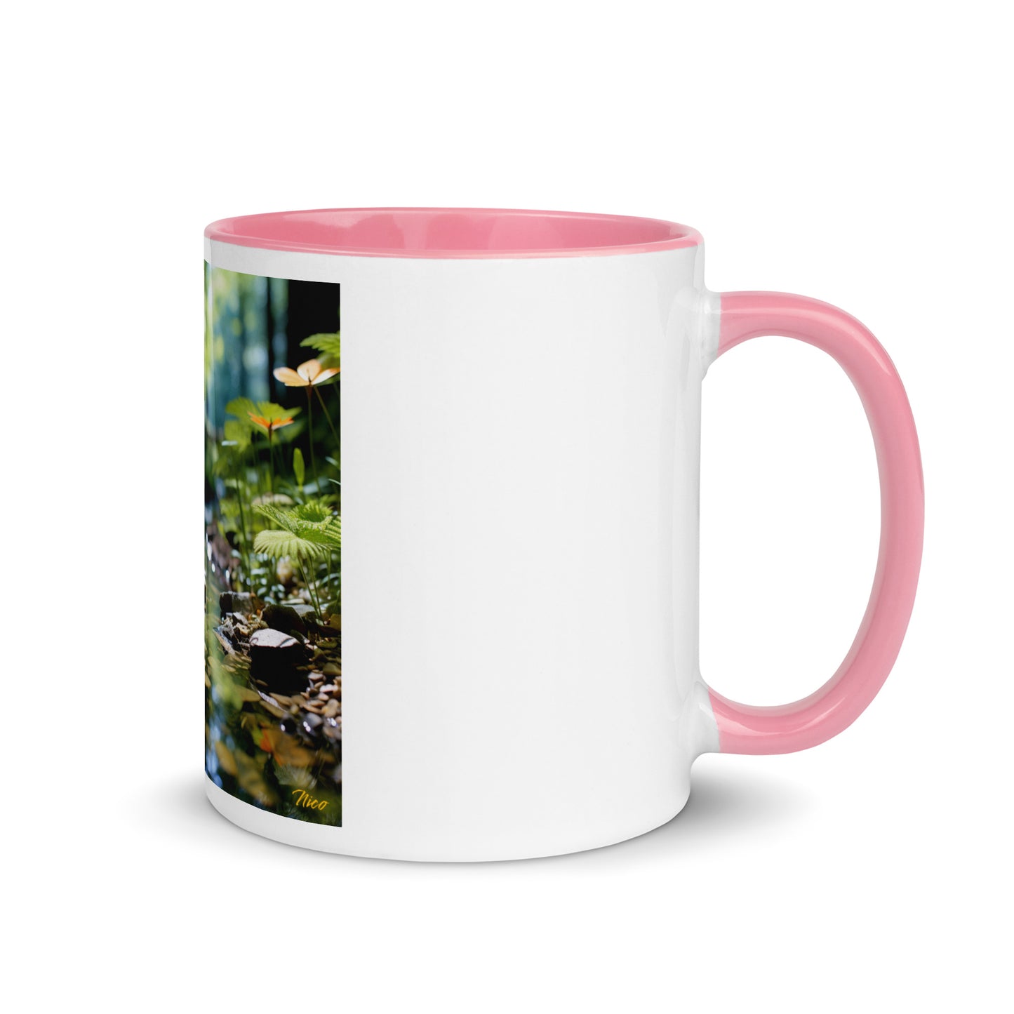 Relaxing By The Brook Series Print #9 - Mug with Color Inside