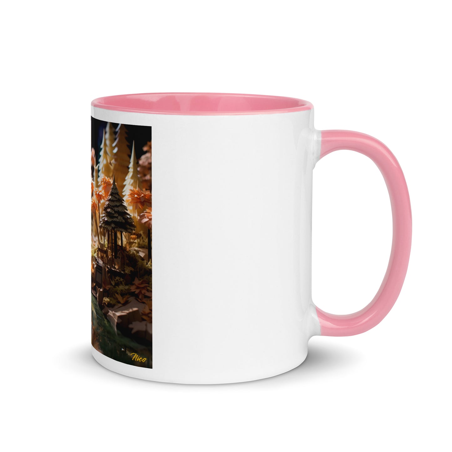 Relaxing By The Brook Series Print #3 - Mug with Color Inside