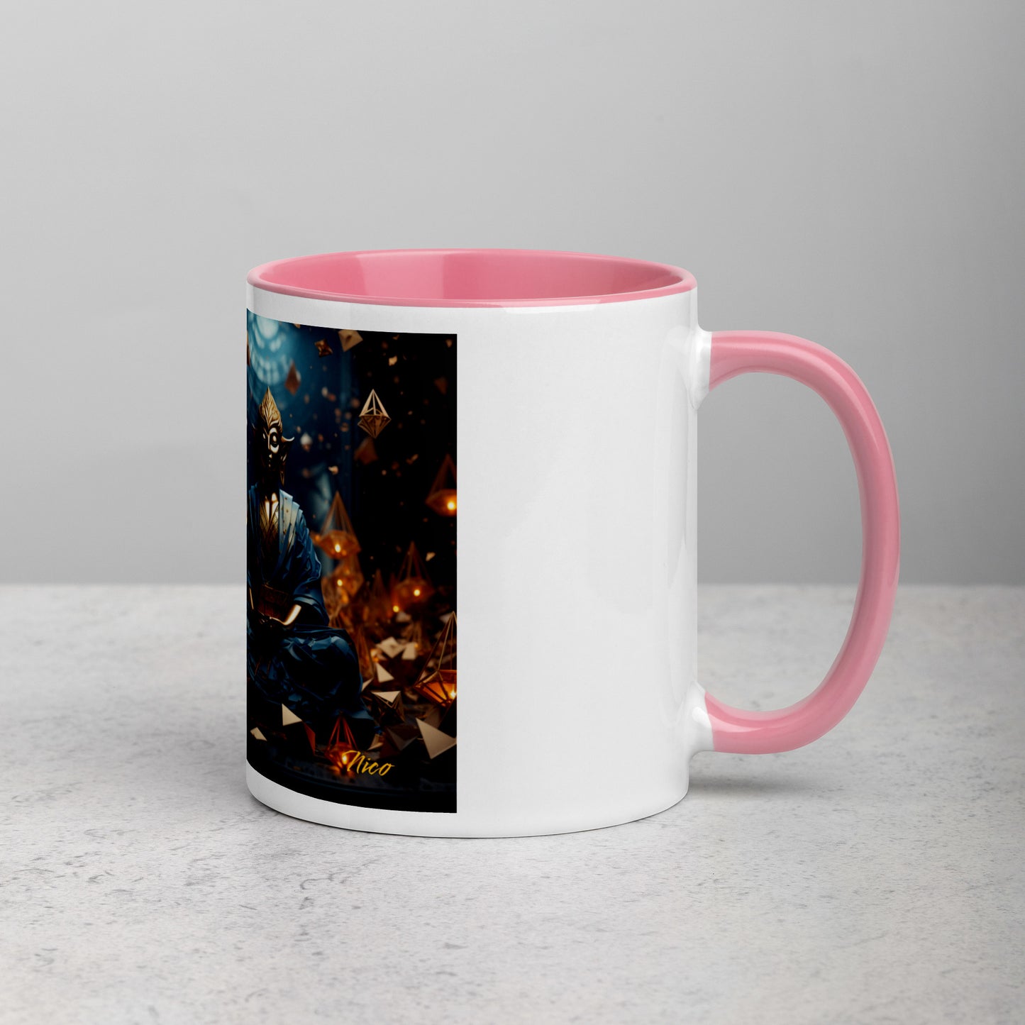 Ascending Buddha Series Print #1 - Mug with Color Inside