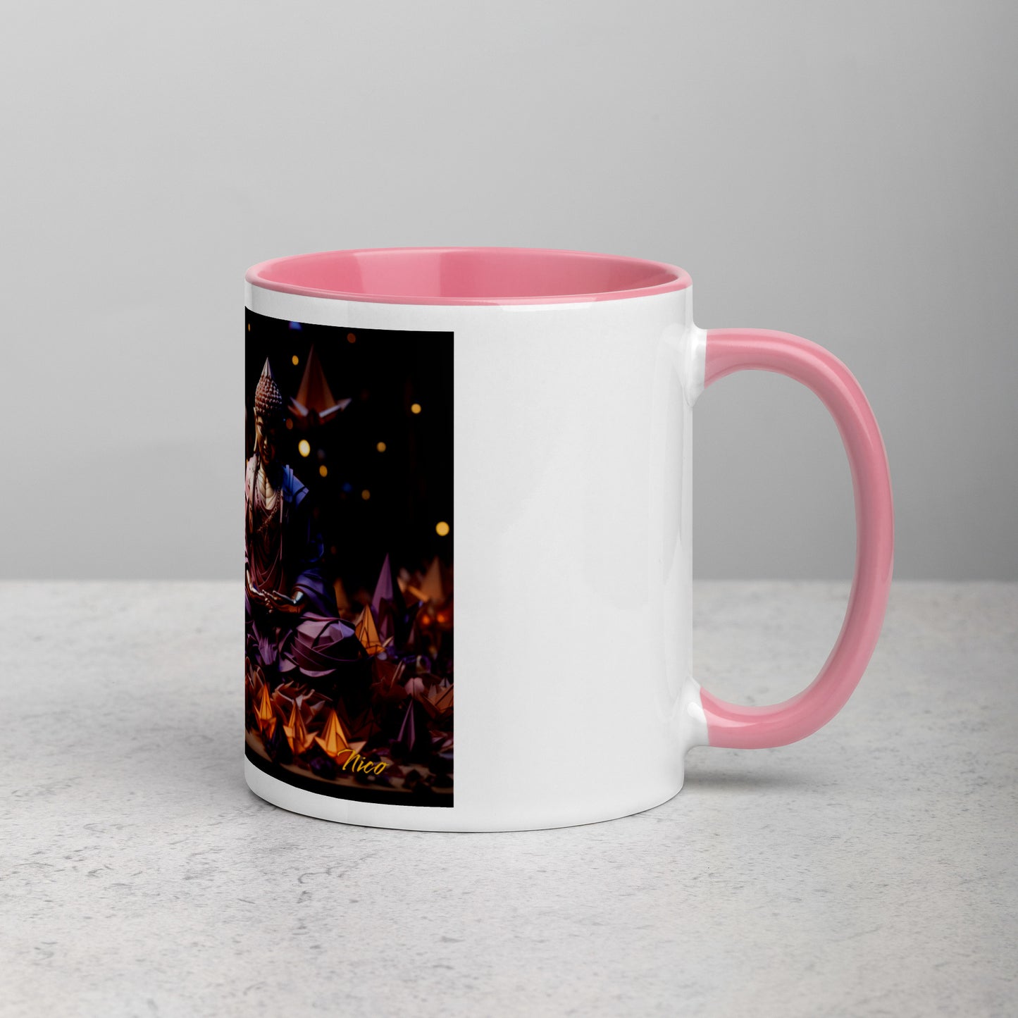 Ascending Buddha Series Print #6 - Mug with Color Inside