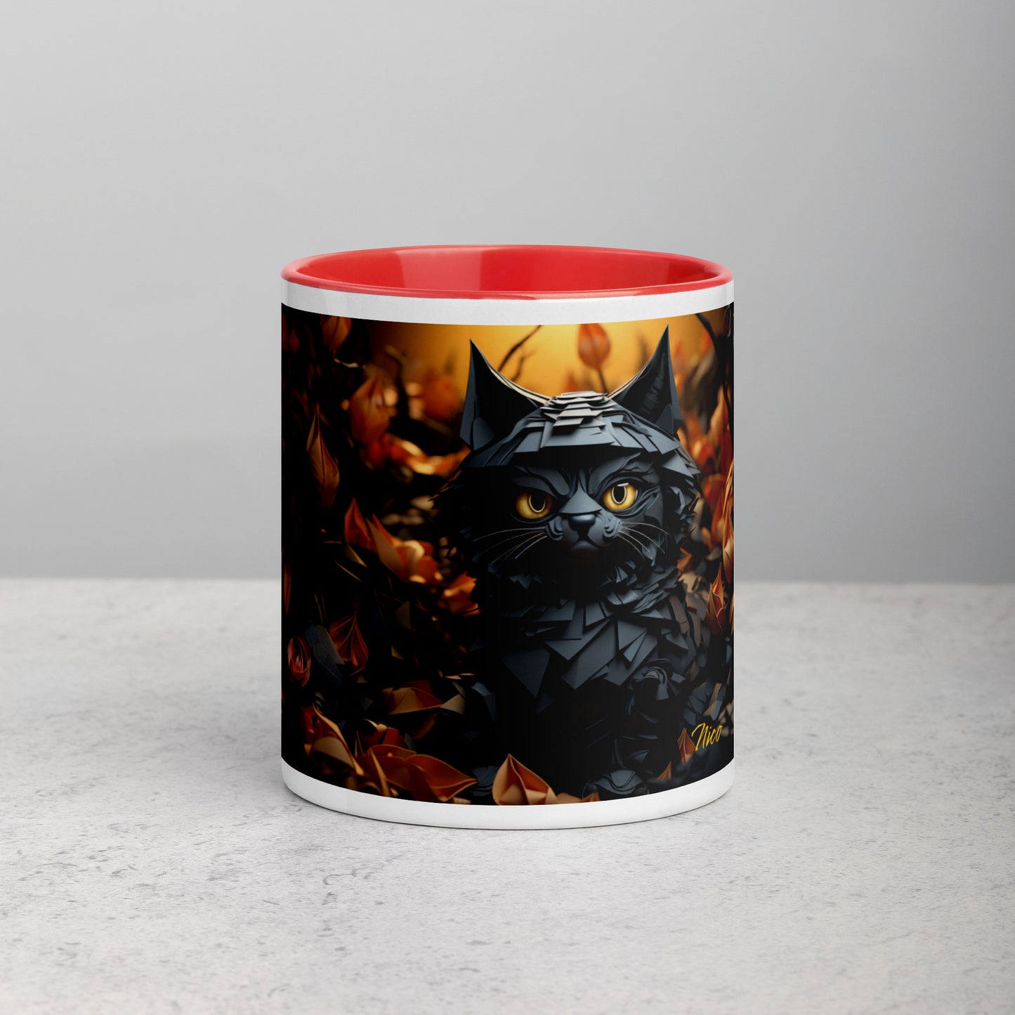 Halloween 2024 Series Print #2 "The Kitty of Evil!"- Mug with Color Inside