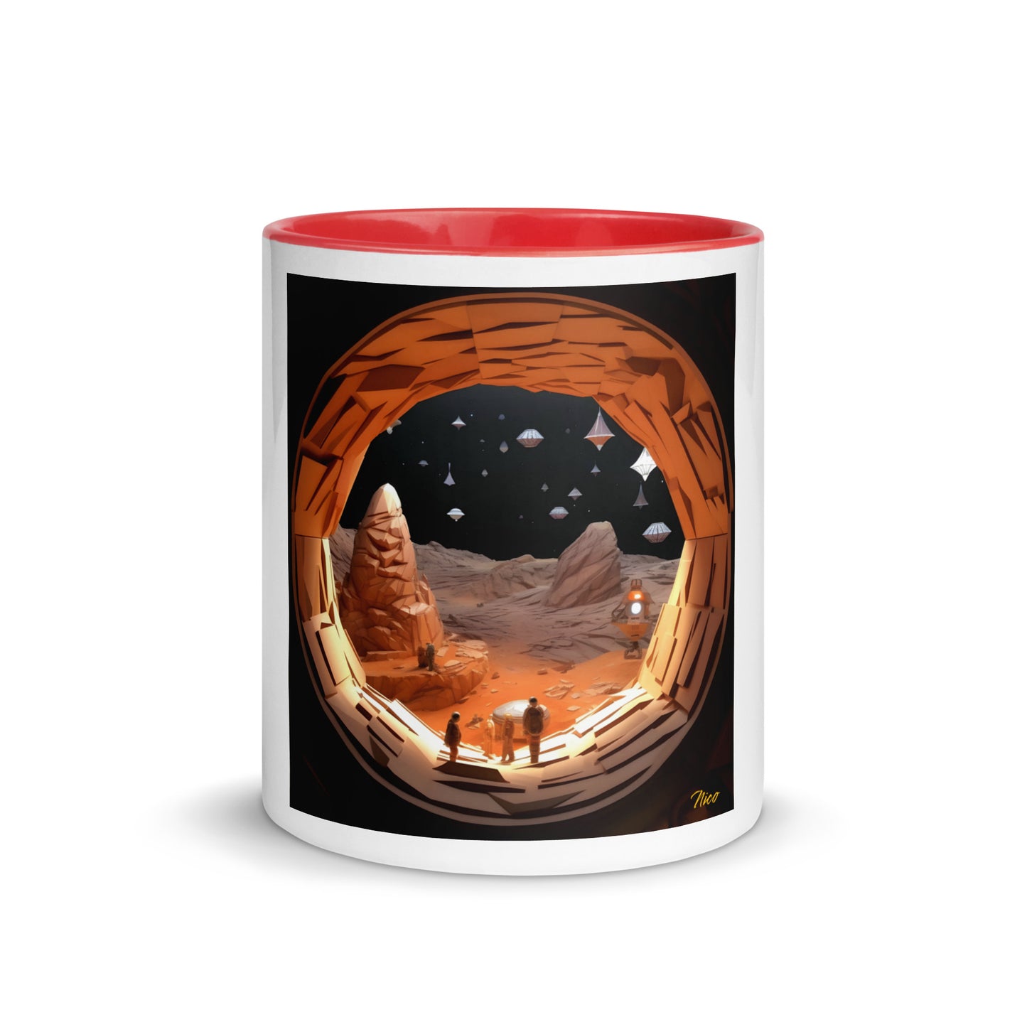 Elon's Dream Series Print #4 Mug with Color Inside