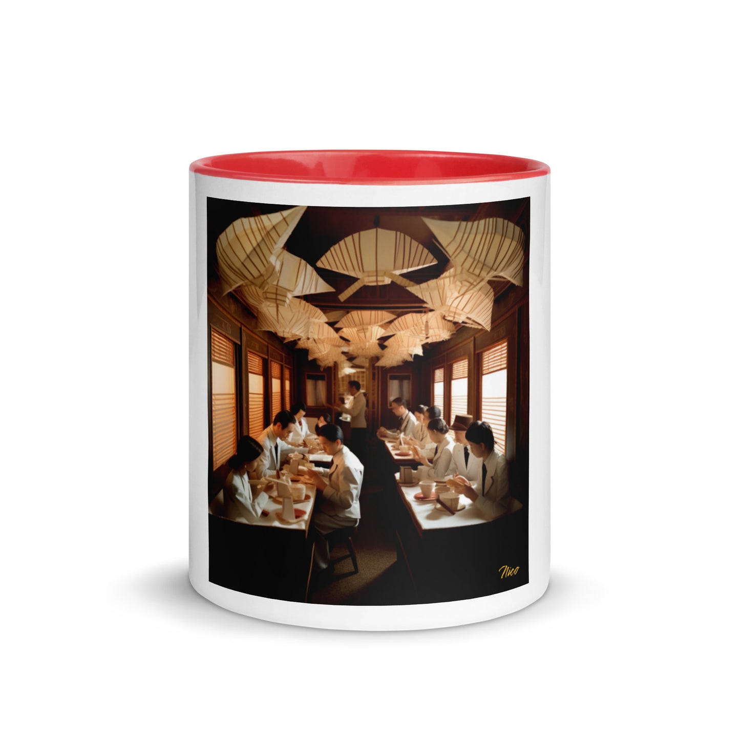 Orient Express Series Print #4 Mug with Color Inside